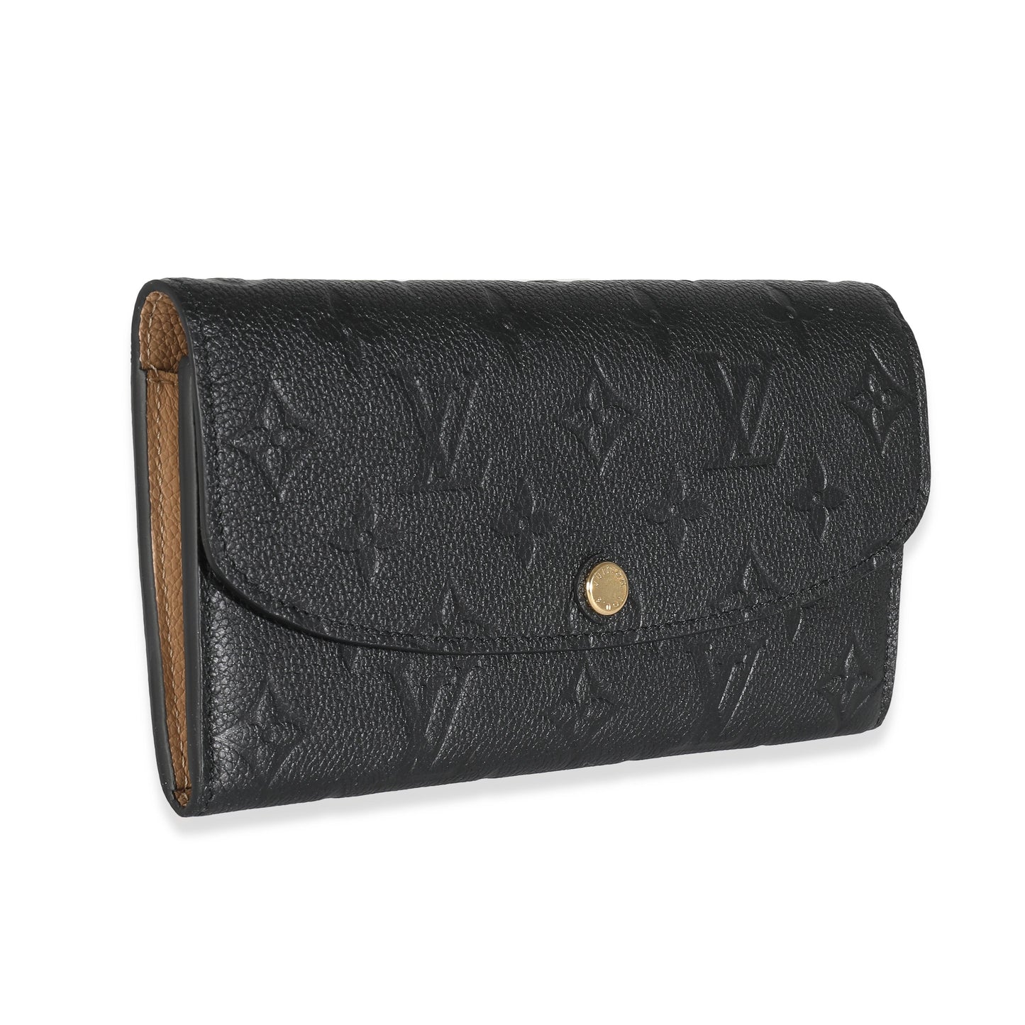 Louis Vuitton  Black Monogram Empreinte Emilie Wallet
