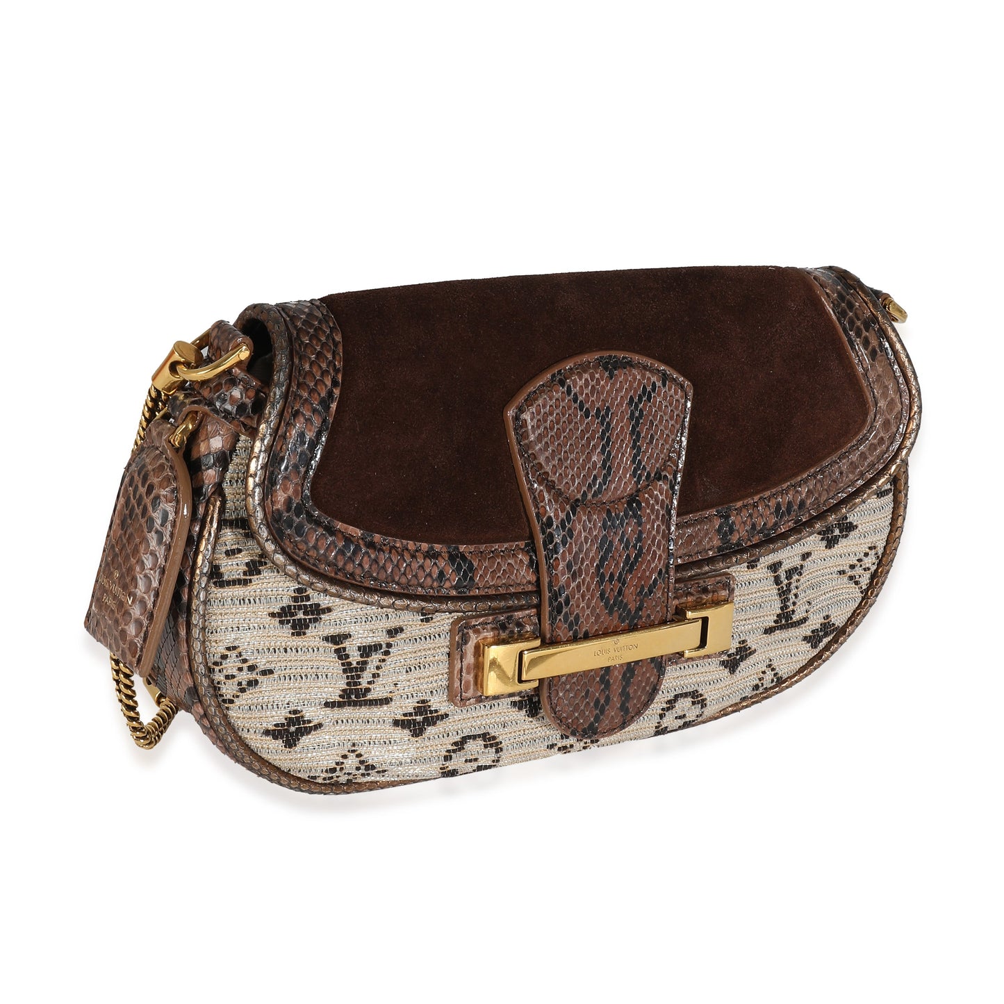 Louis Vuitton Bronze Python Marron Monogram Empire Levant