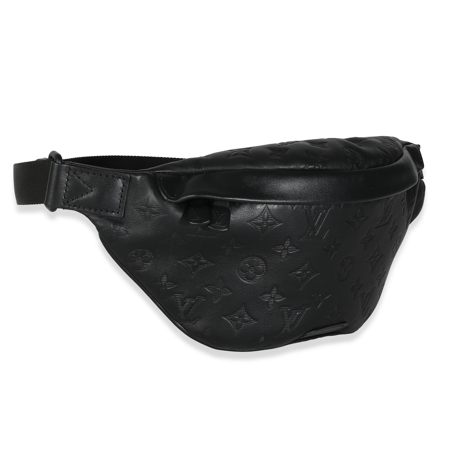 Louis Vuitton  Black Monogram Shadow Calfskin Discovery Bumbag PM