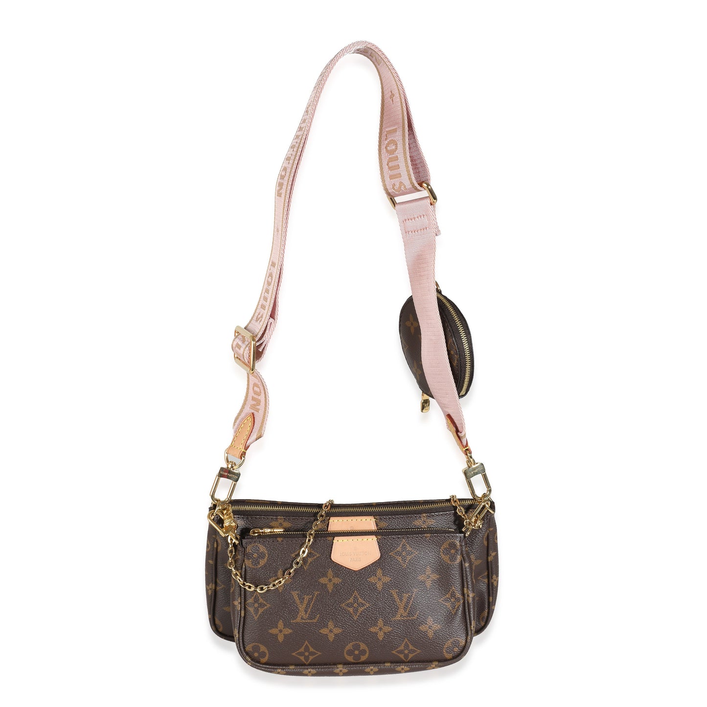 Louis Vuitton  Rose Clair Monogram Canvas Multi Pochette Accessoires