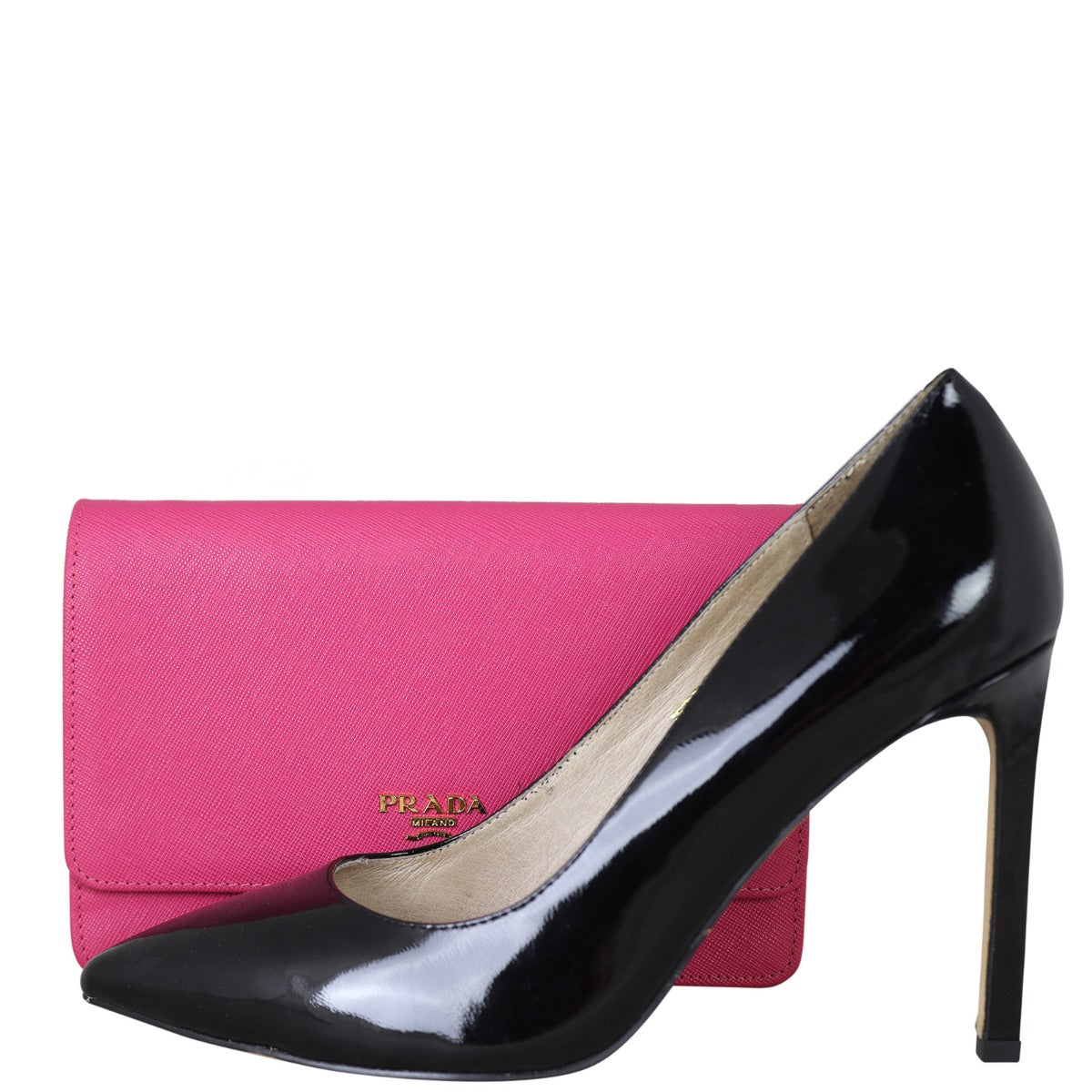 Prada Saffiano Wallet on Strap