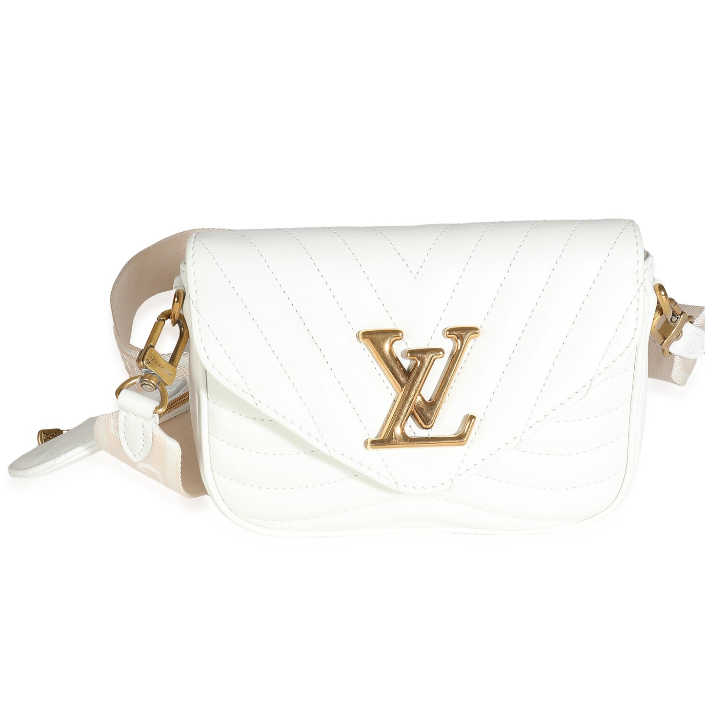 Louis Vuitton  Snow Calfskin New Wave Multi Pochette