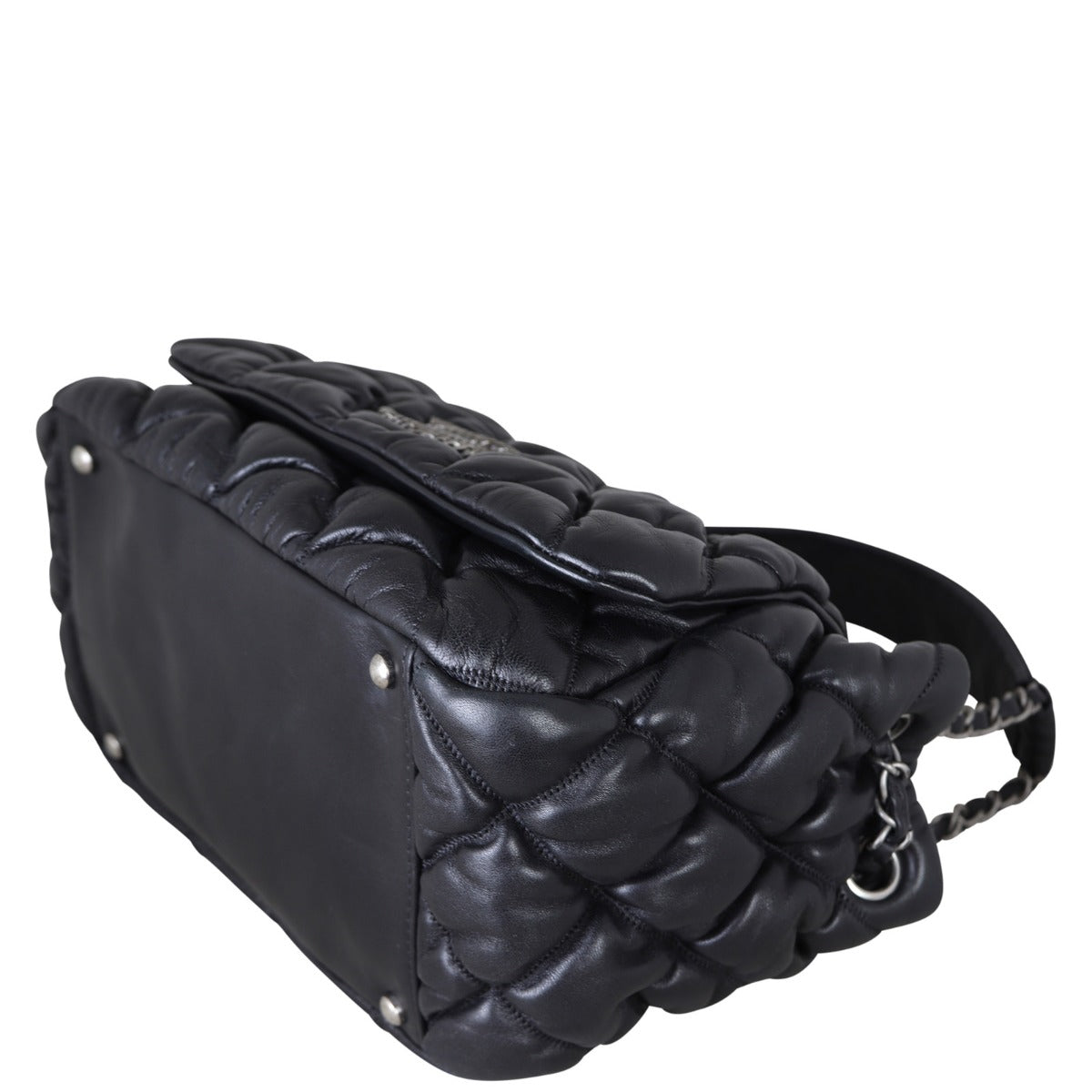 Chanel Bubble Quilt Accordion Flap Bag