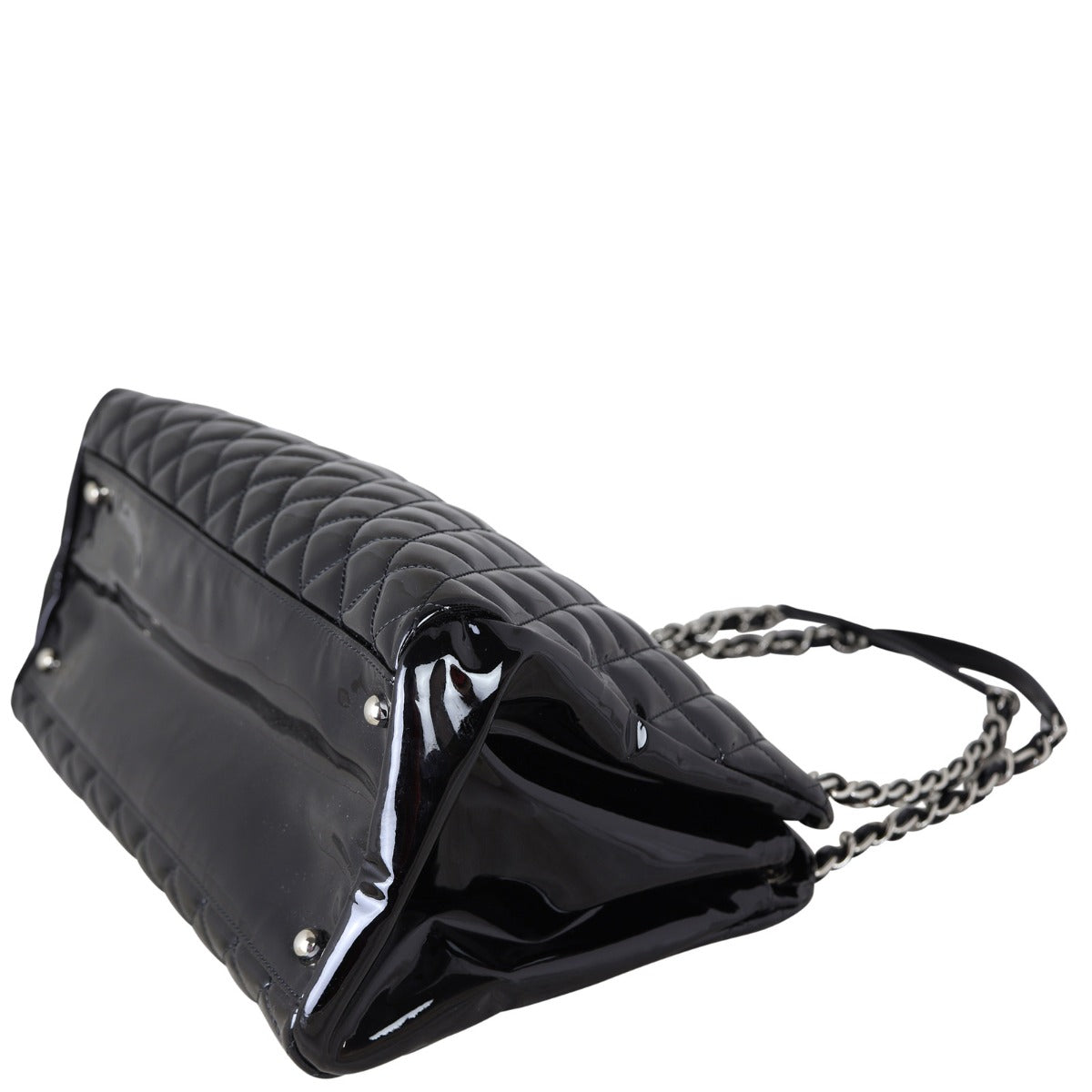 Chanel Mademoiselle Bowler Bag Patent Large