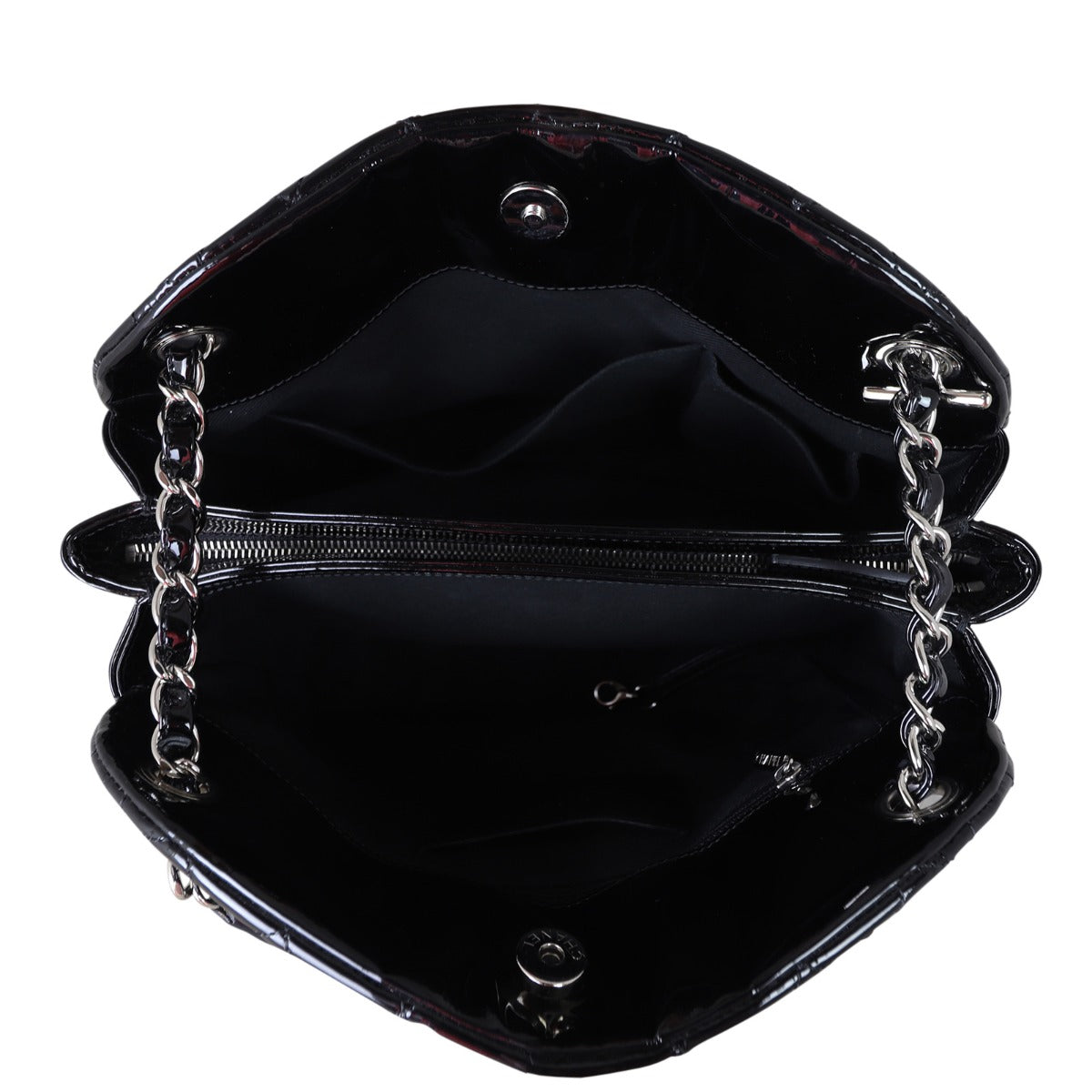 Chanel Mademoiselle Bowler Bag Patent Large