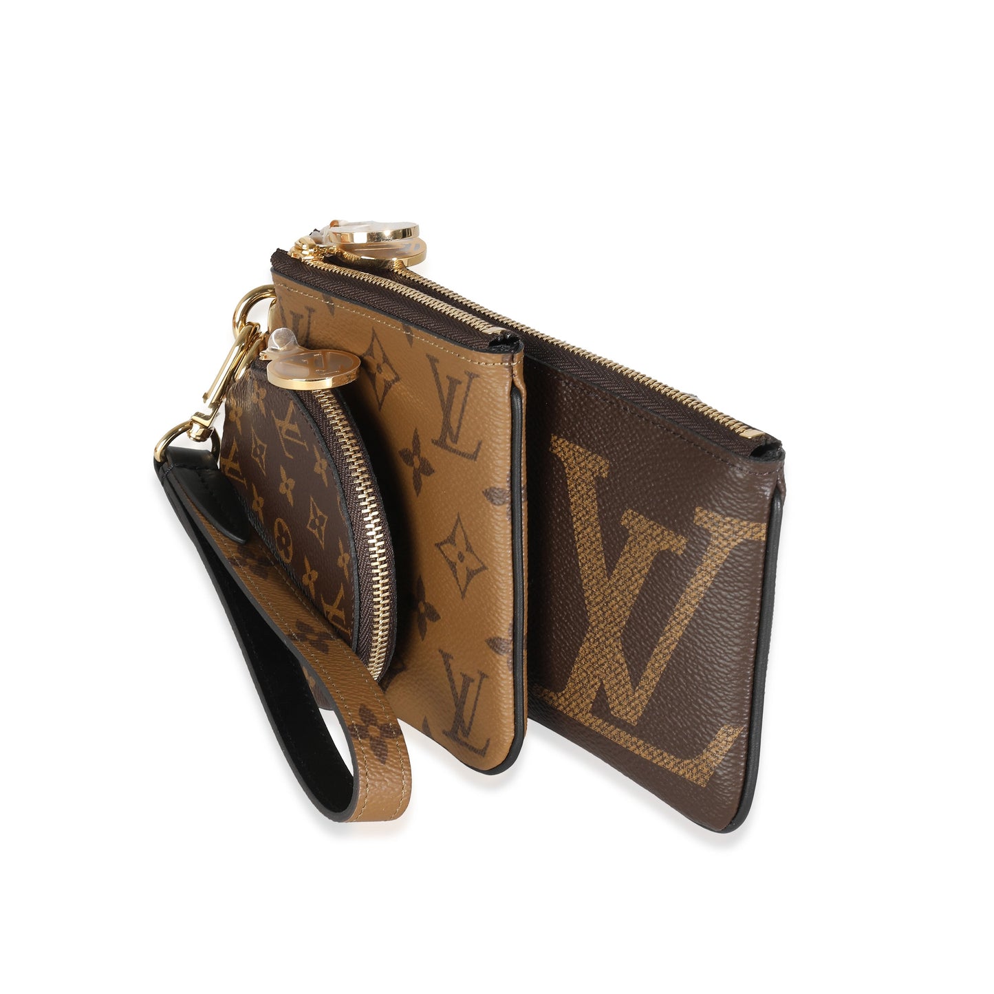 Louis Vuitton  Reverse Monogram Giant Canvas Trio Pouch