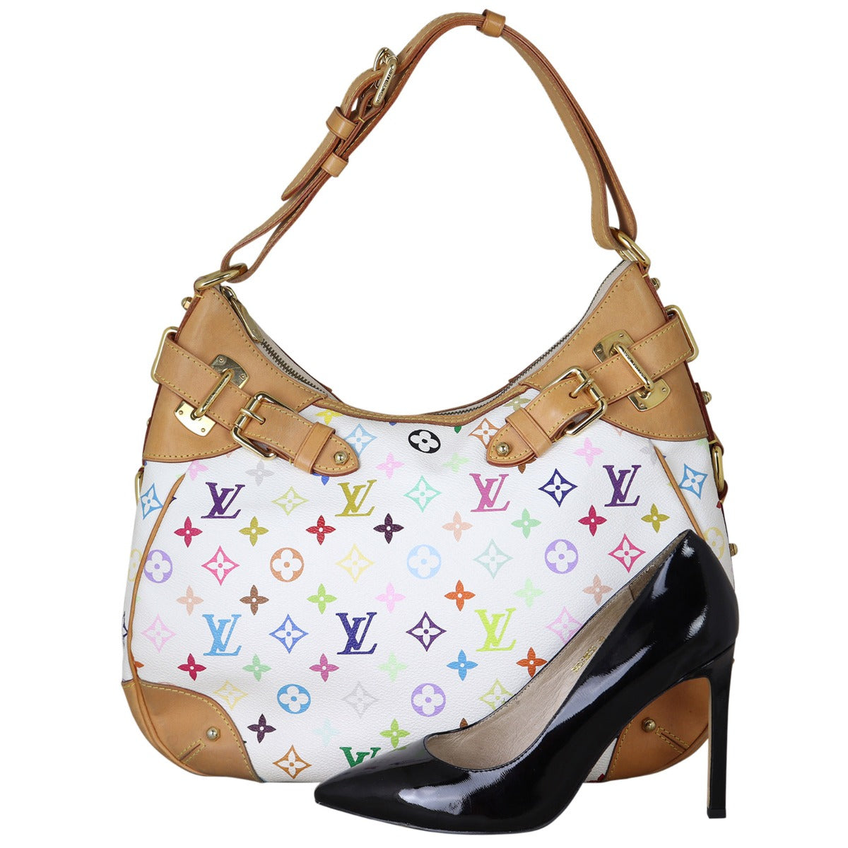 Louis Vuitton Greta Monogram White Multicolore