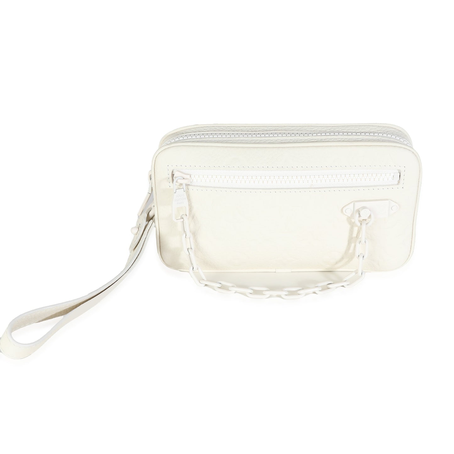 Louis Vuitton White Monogram Taurillon Pochette Volga