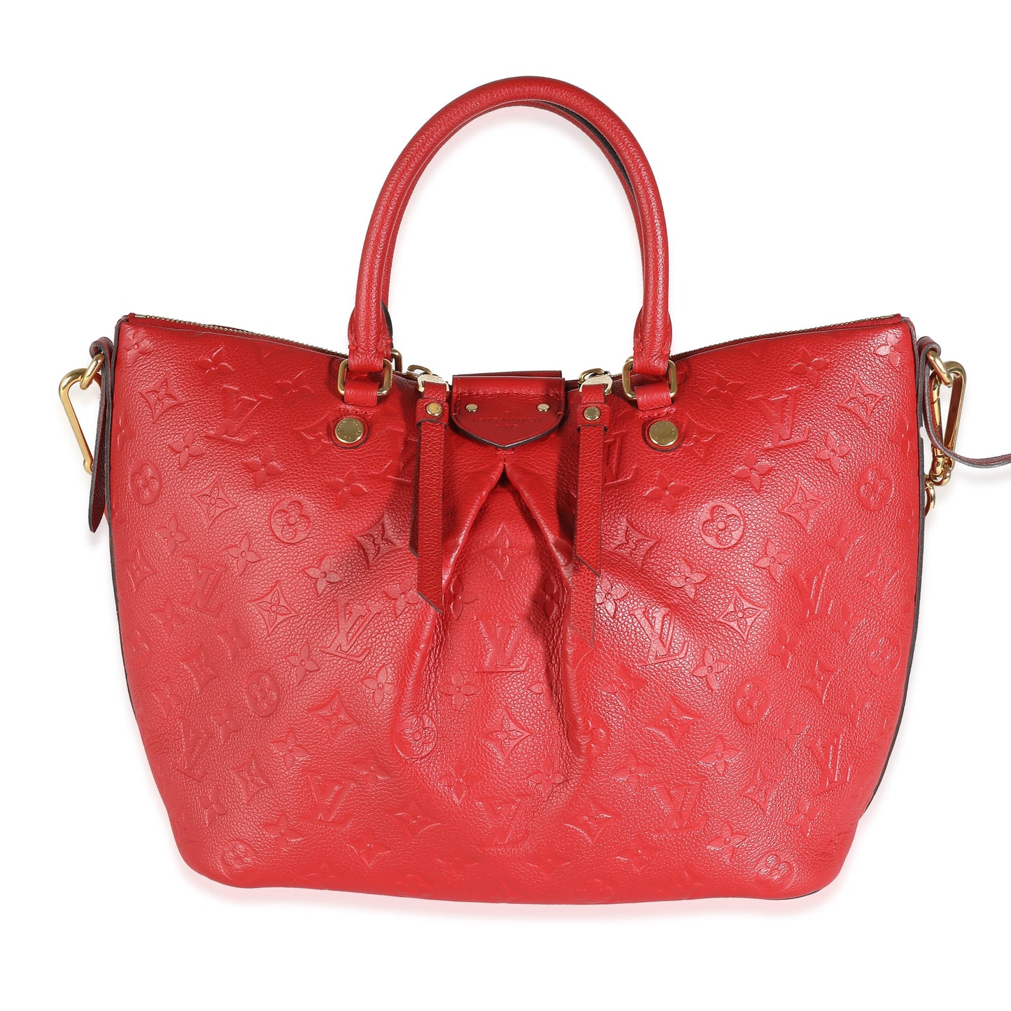 Louis Vuitton  Cherry Red Monogram Empreinte Mazarine MM
