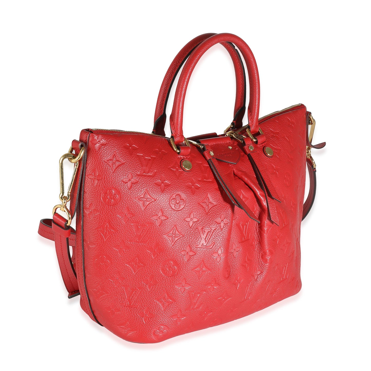 Louis Vuitton  Cherry Red Monogram Empreinte Mazarine MM