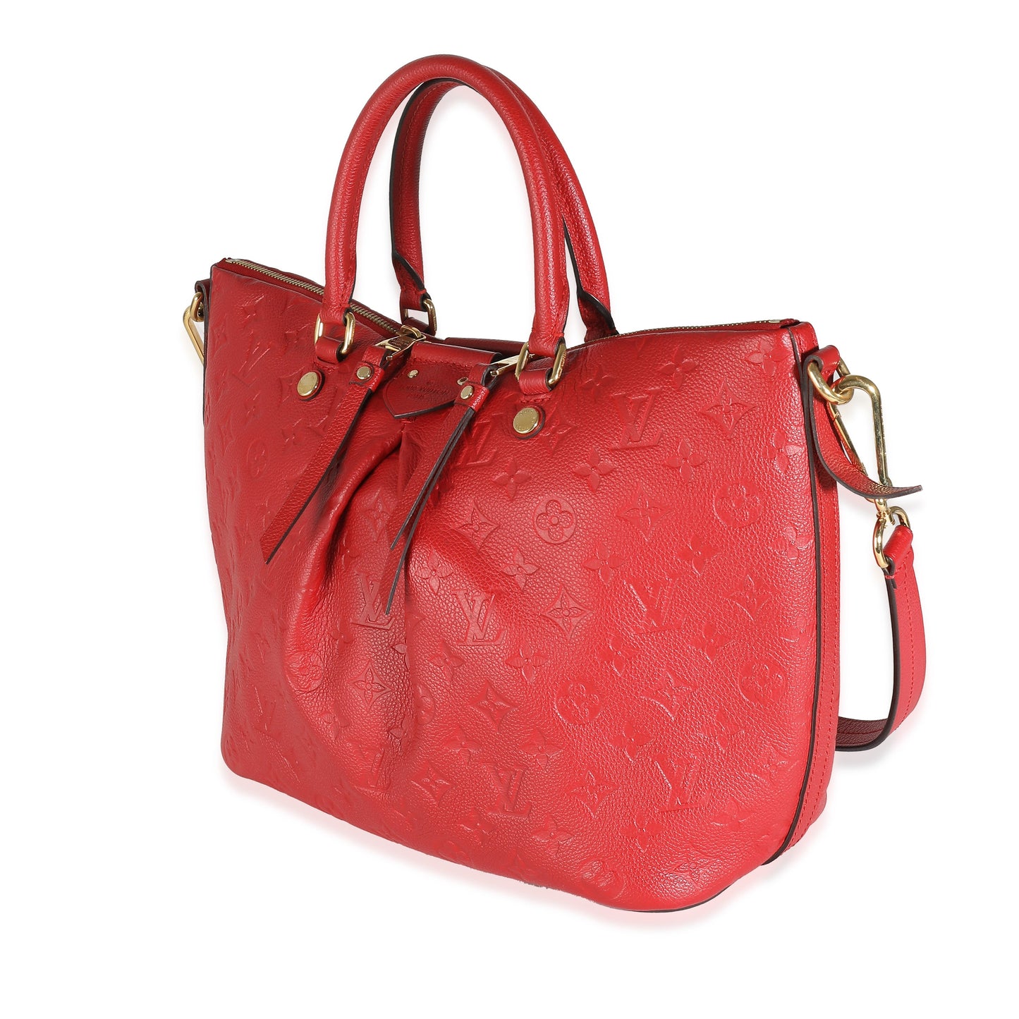 Louis Vuitton  Cherry Red Monogram Empreinte Mazarine MM