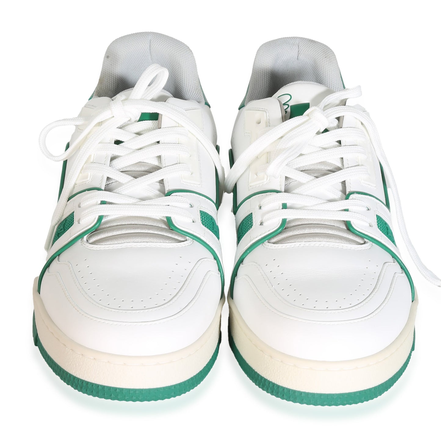 Louis Vuitton Green White LeatherTrainer Sneaker 6