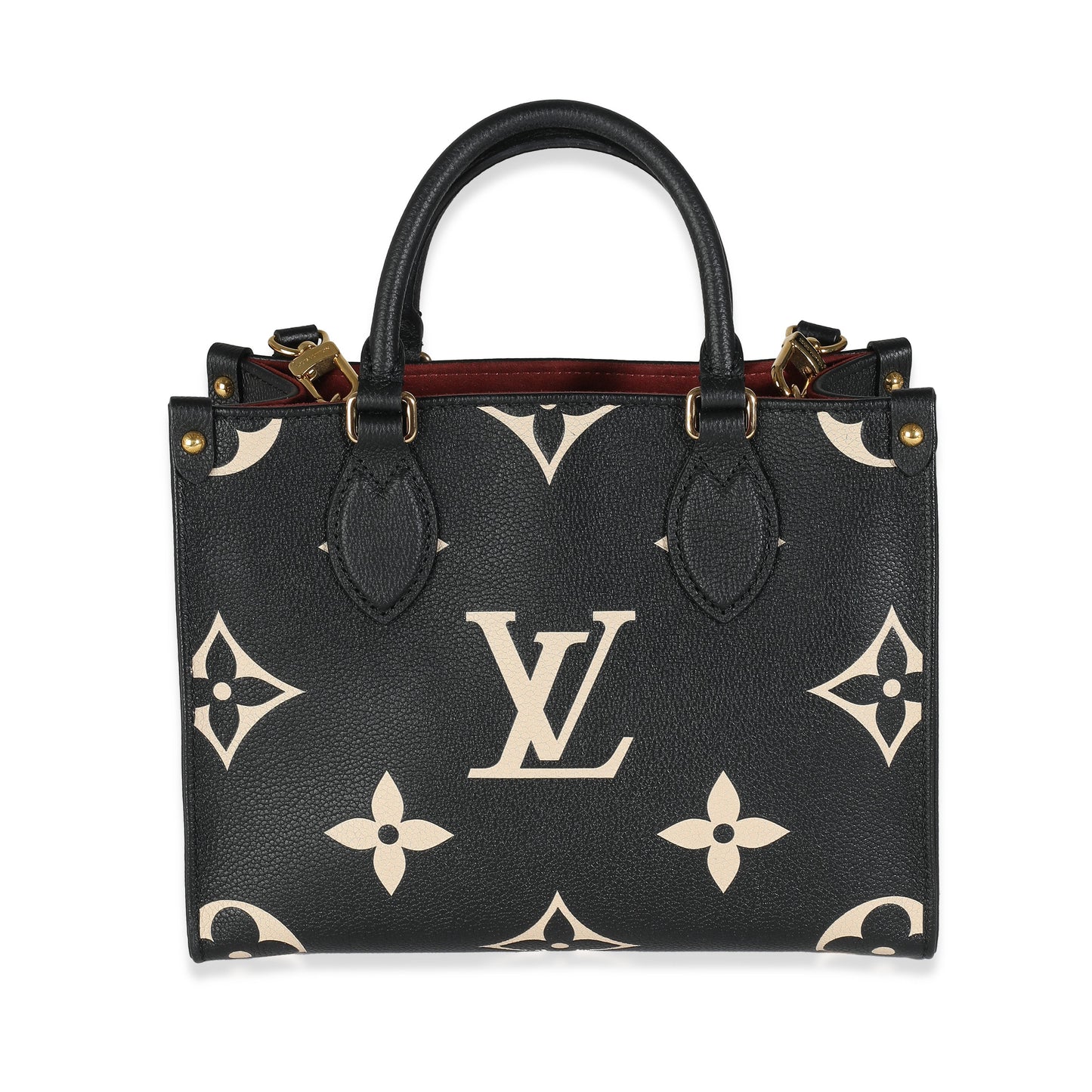 Louis Vuitton  Black Beige Giant Monogram Empreinte Onthego PM