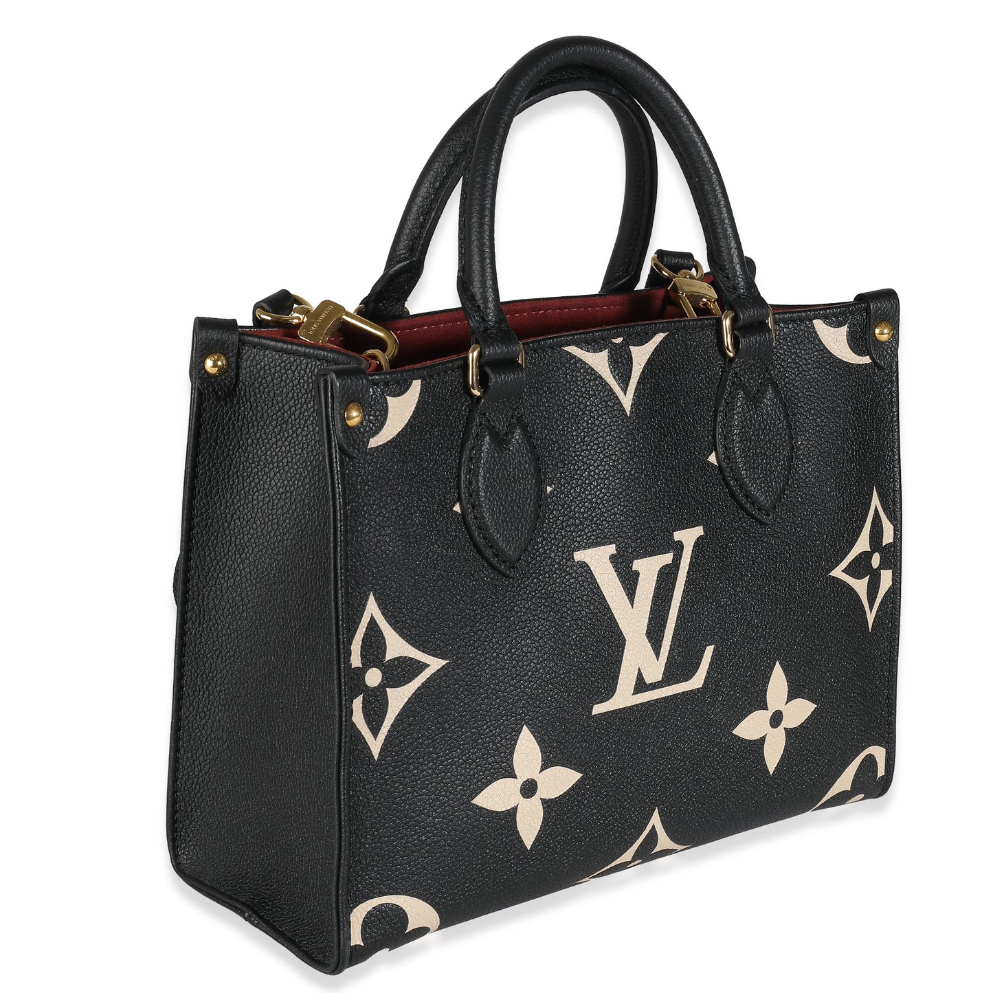 Louis Vuitton  Black Beige Giant Monogram Empreinte Onthego PM
