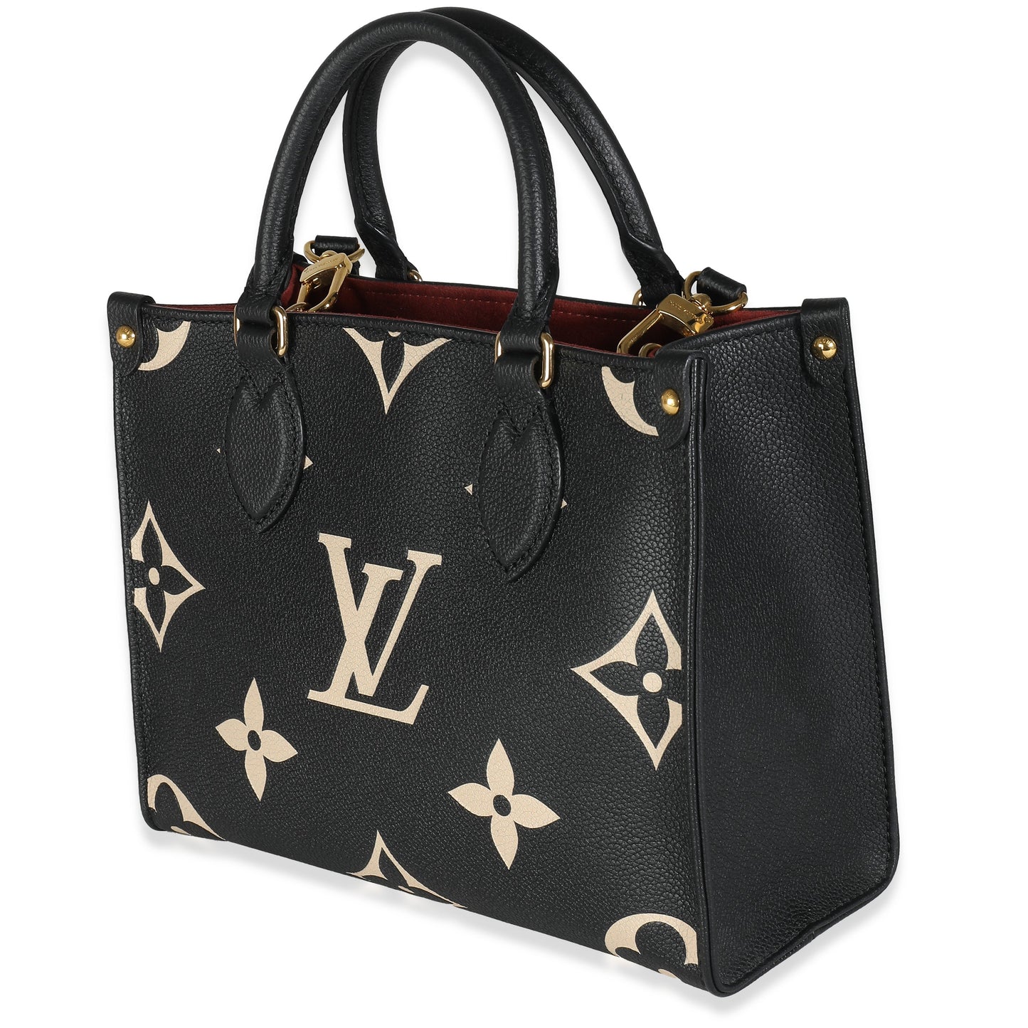 Louis Vuitton  Black Beige Giant Monogram Empreinte Onthego PM