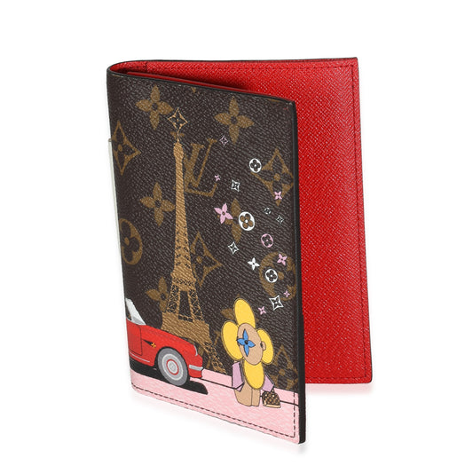 Louis Vuitton Rouge Monogram Canvas 2019 Christmas Animation Passport Cover