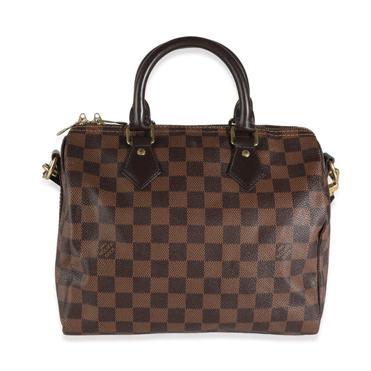 Louis Vuitton  Damier Ebene Canvas Speedy Bandouliere 25