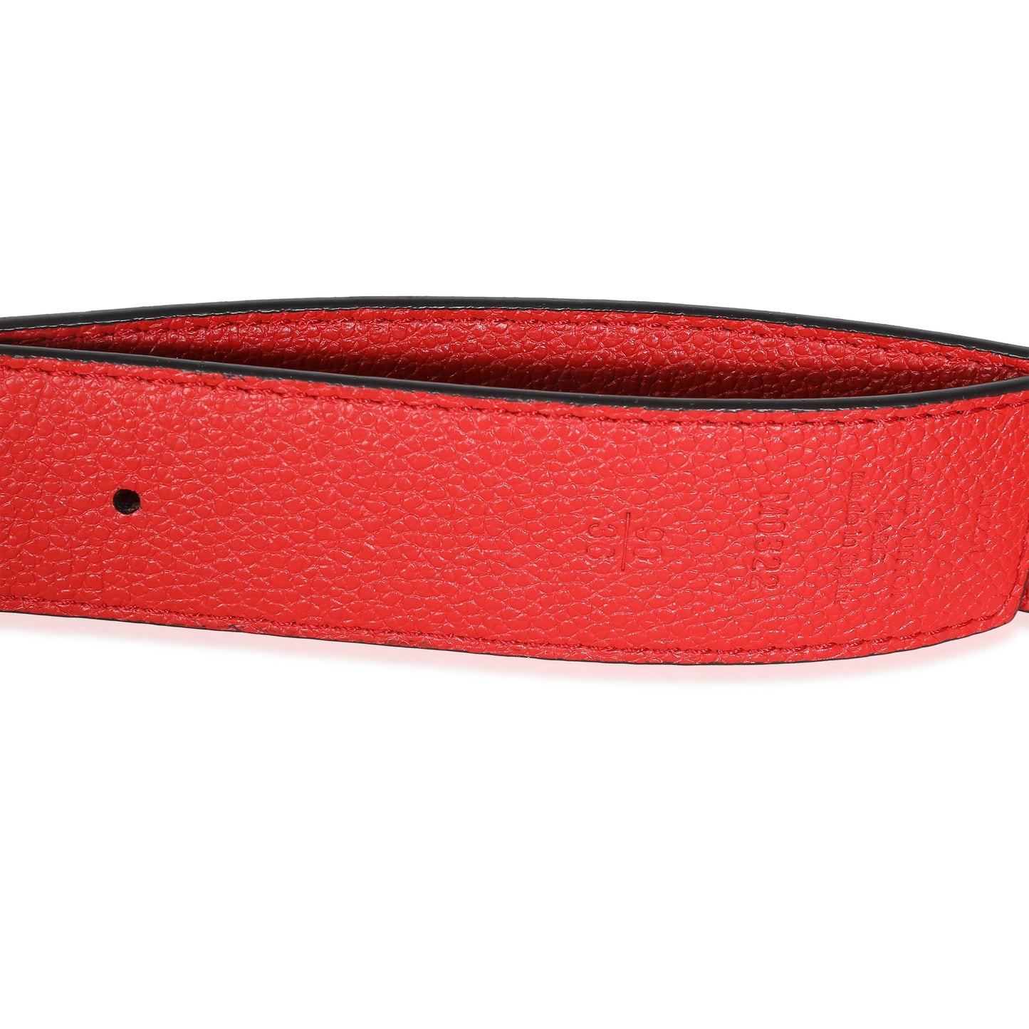 Louis Vuitton Coquelicot Monogram Canvas ReversibleInitiales Belt 30mm 90/36