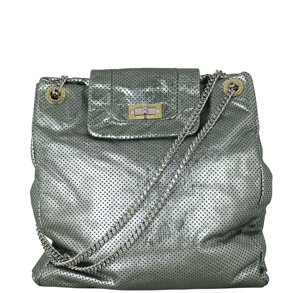 Chanel Perforated Drill Tote | Green