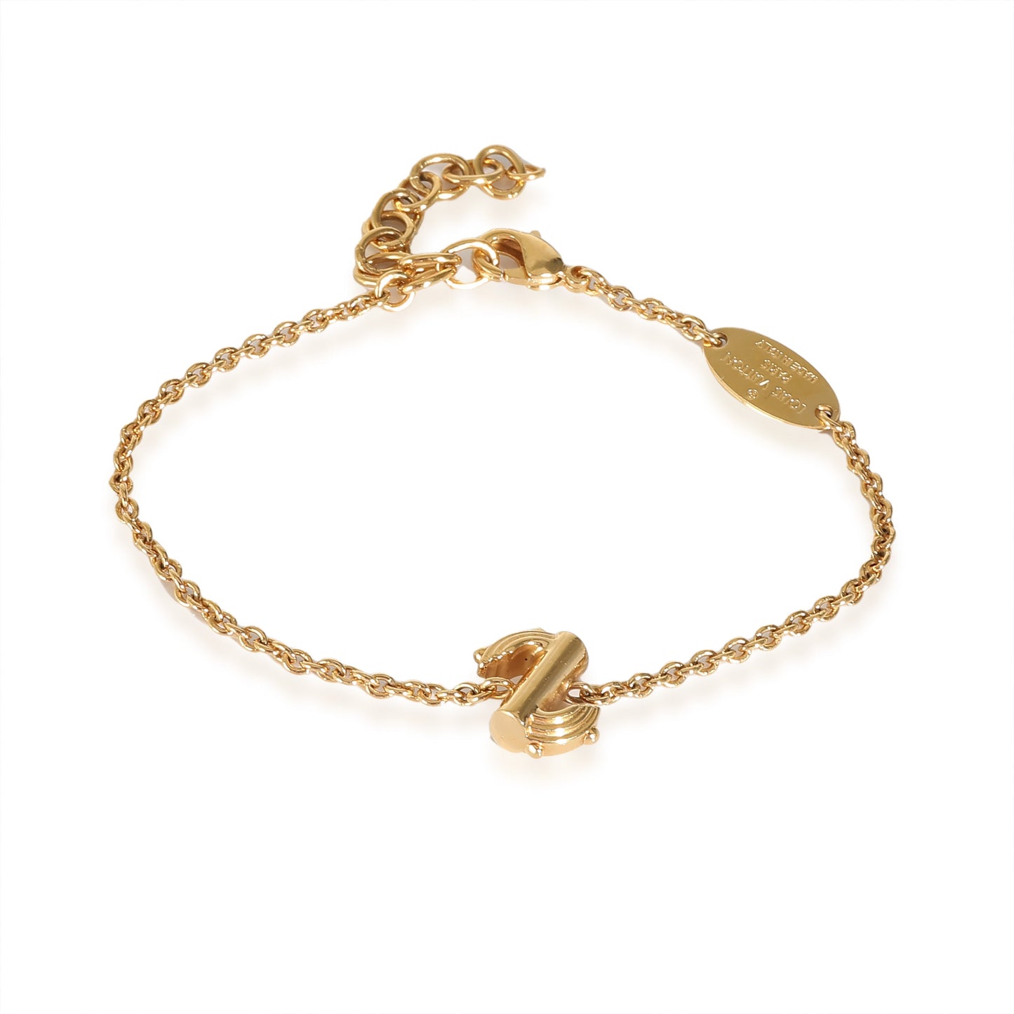 Louis Vuitton  & Me Gold Tone Bracelet, Letter S