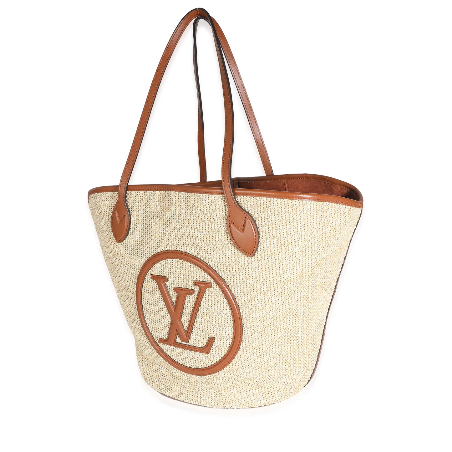 Louis Vuitton Caramel Raffia Saint Jacques Tote