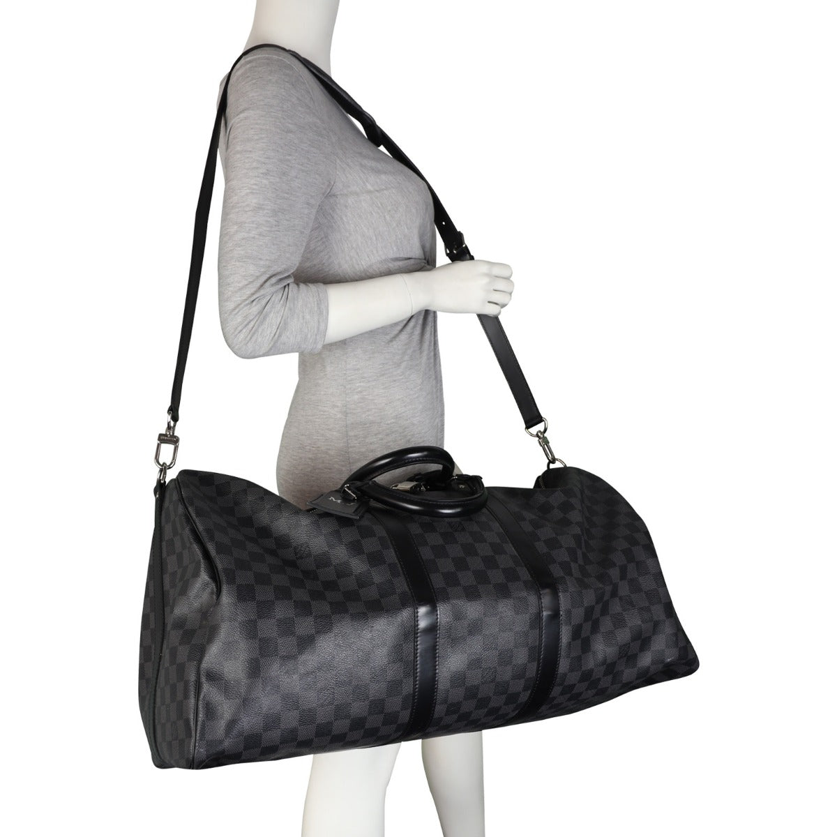 Louis Vuitton Keepall 55 Bandouliere Damier Graphite