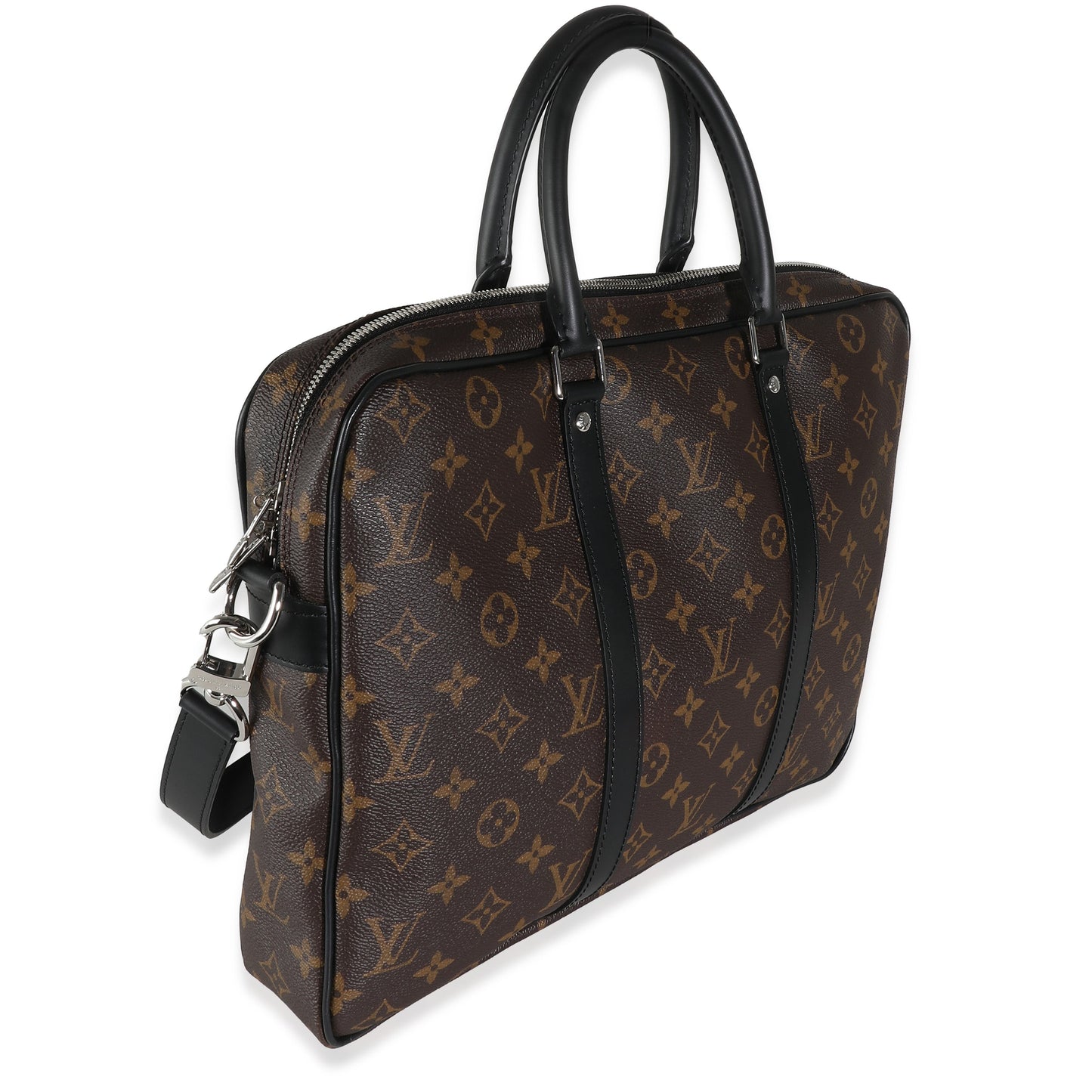 Louis Vuitton Monogram Macassar Porte Documents Voyage PM