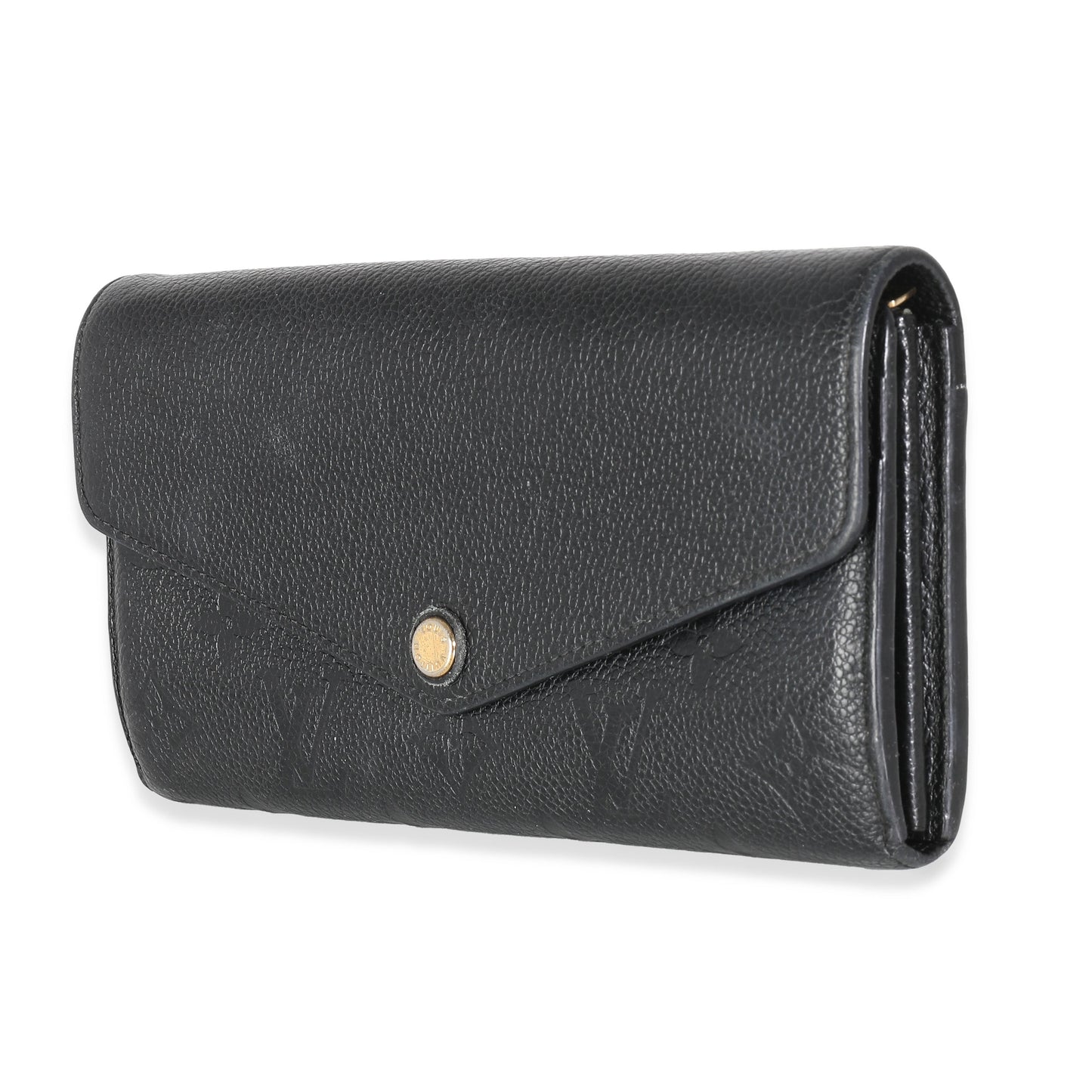 Louis Vuitton Black Empreinte Sarah Wallet