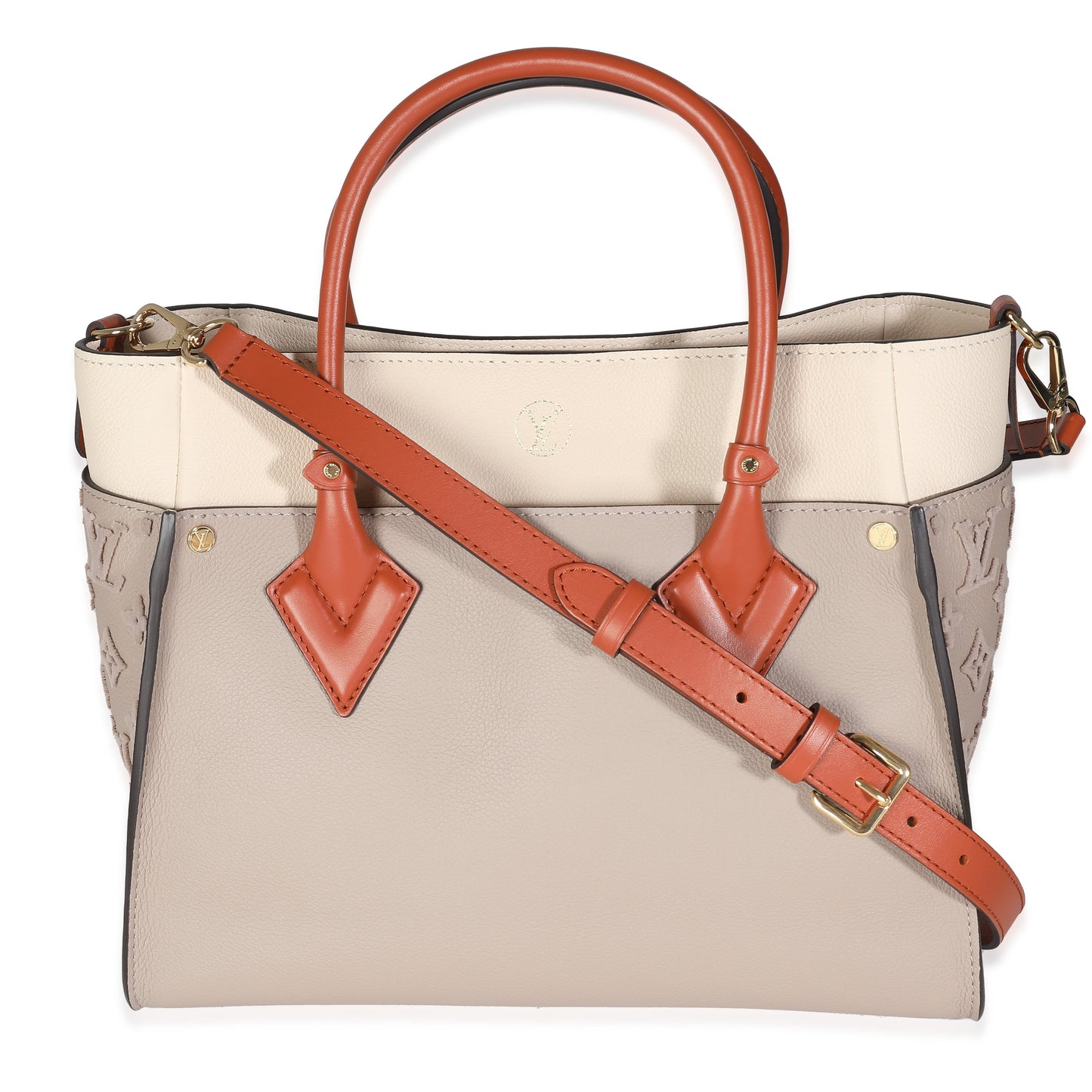 Louis Vuitton Galet Calfskin Tufted Monogram On My Side PM