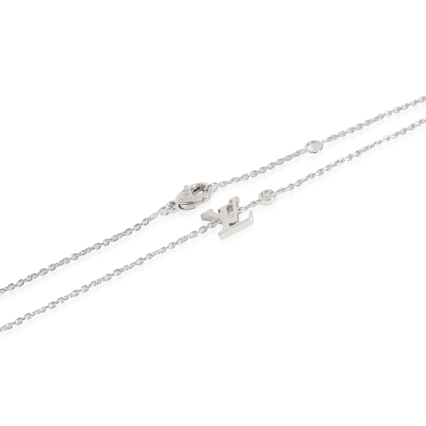 Louis Vuitton Idylle Blossom Necklace in 18k White Gold 0.03 CTW