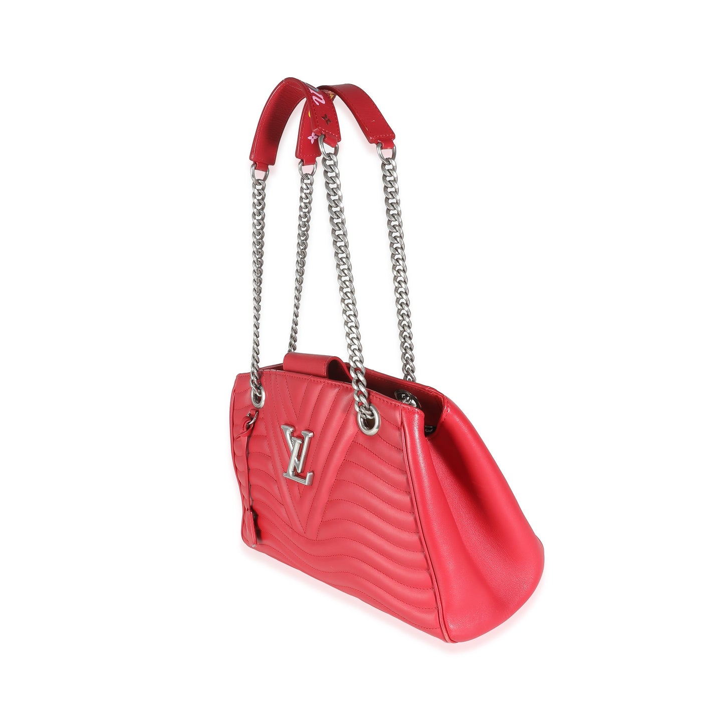 Louis Vuitton Ecarlate Calfskin New Wave Chain Tote