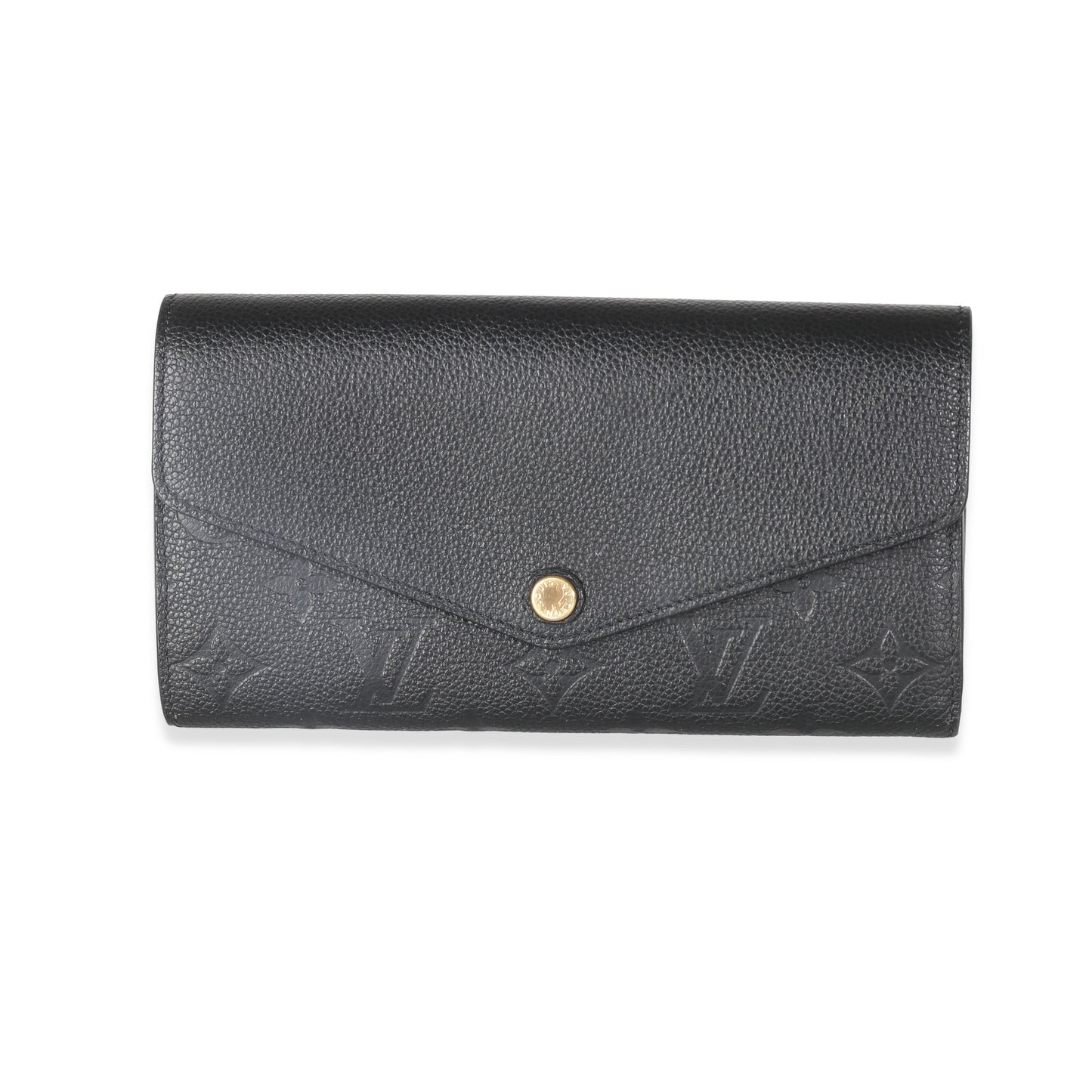 Louis Vuitton Black Monogram Empreinte Sarah Wallet