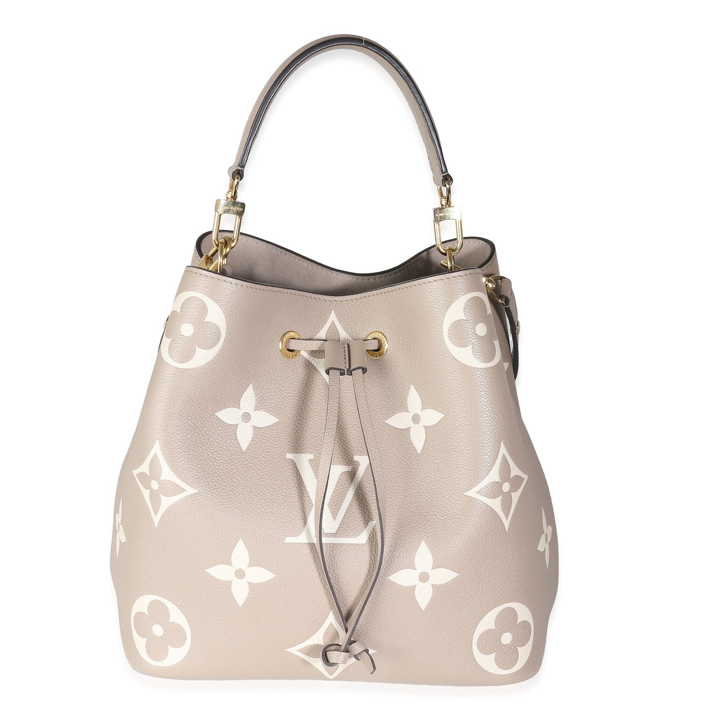Louis Vuitton Tourterelle Creme Giant Monogram Empreinte NeoNoe MM