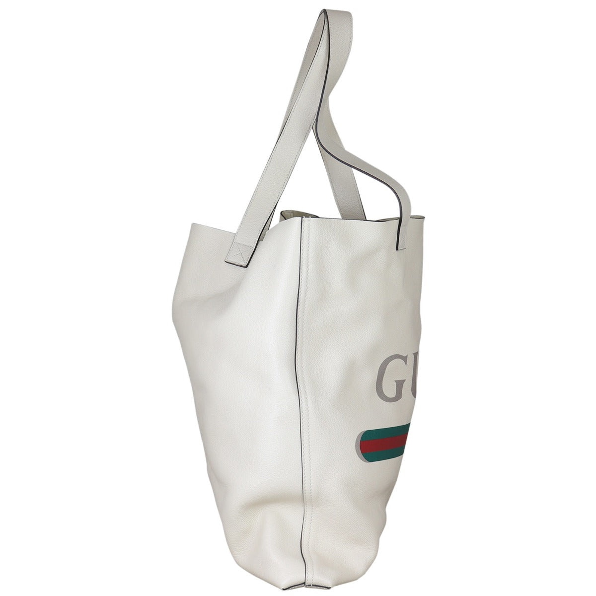Gucci Leather Logo Tote