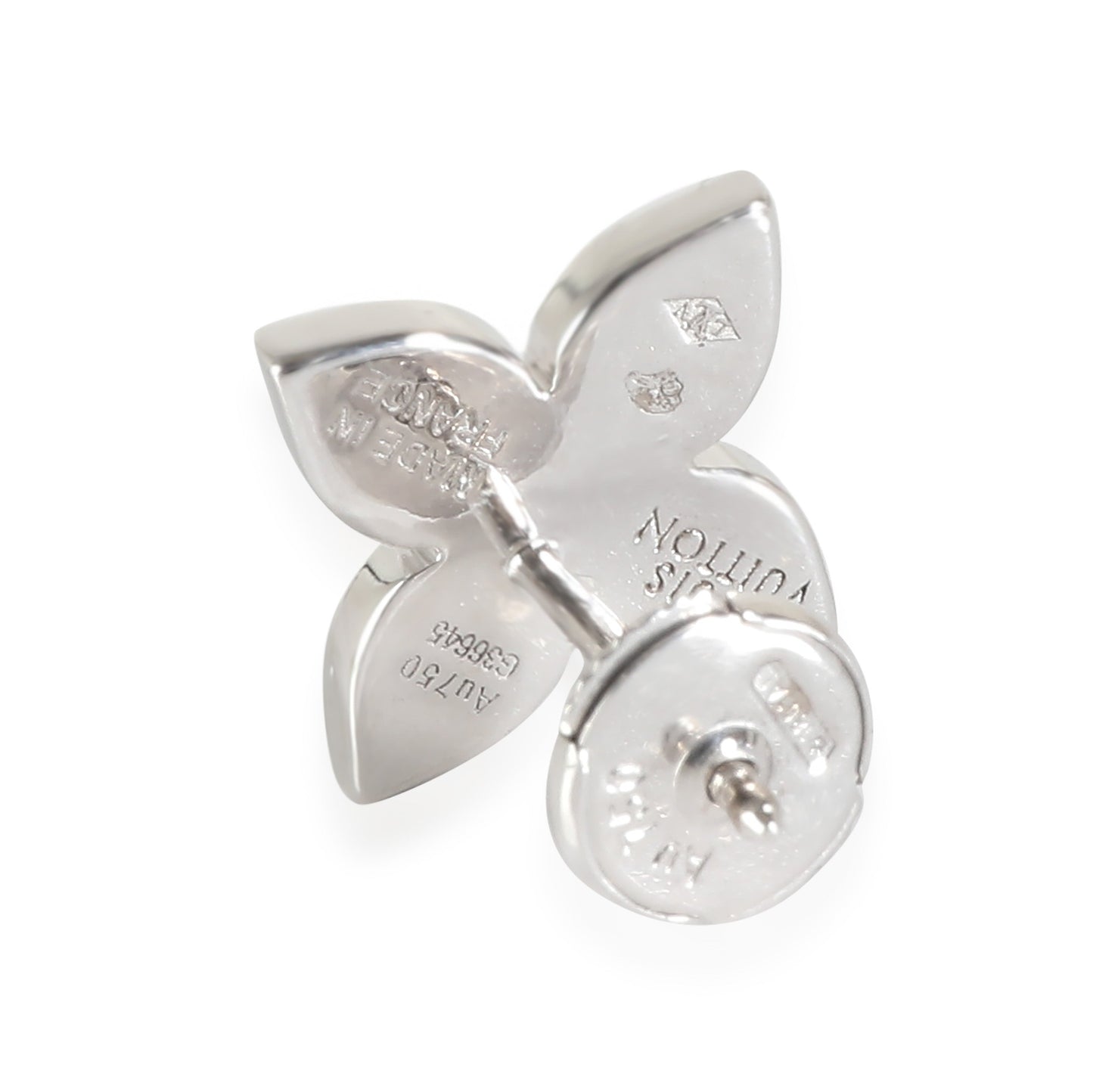 Louis Vuitton Idylle Blossom Single Earring in 18k White Gold 0.2 CTW