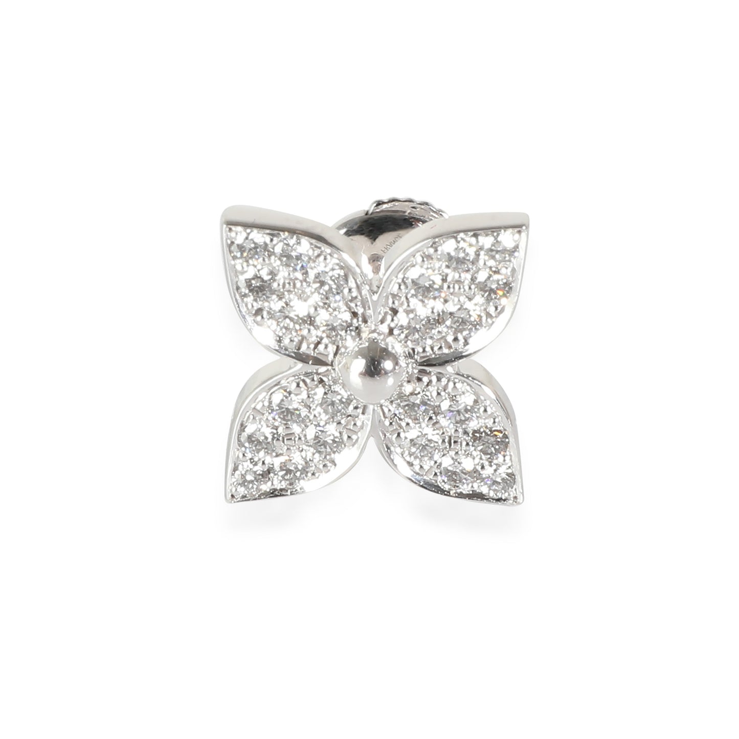 Louis Vuitton Idylle Blossom Single Earring in 18k White Gold 0.2 CTW
