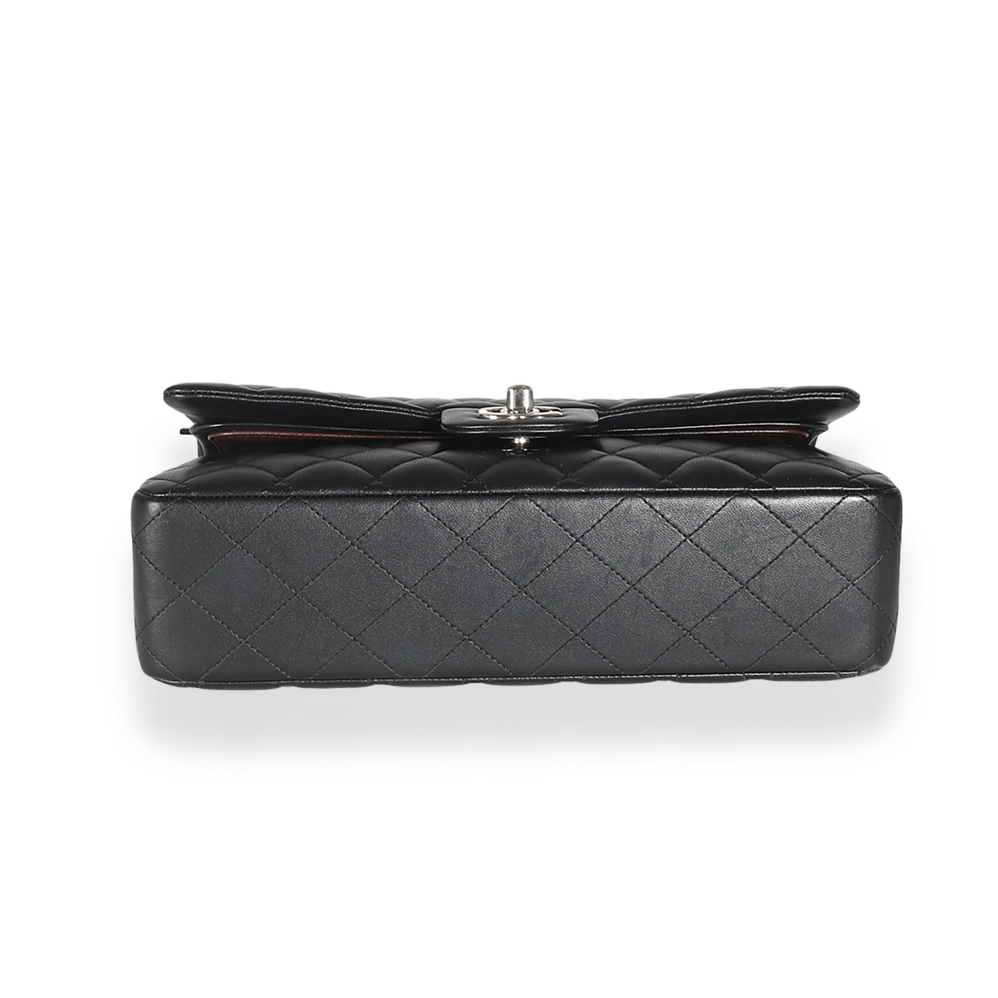 Chanel Black Quilted Lambskin Medium Classic Double Flap Bag