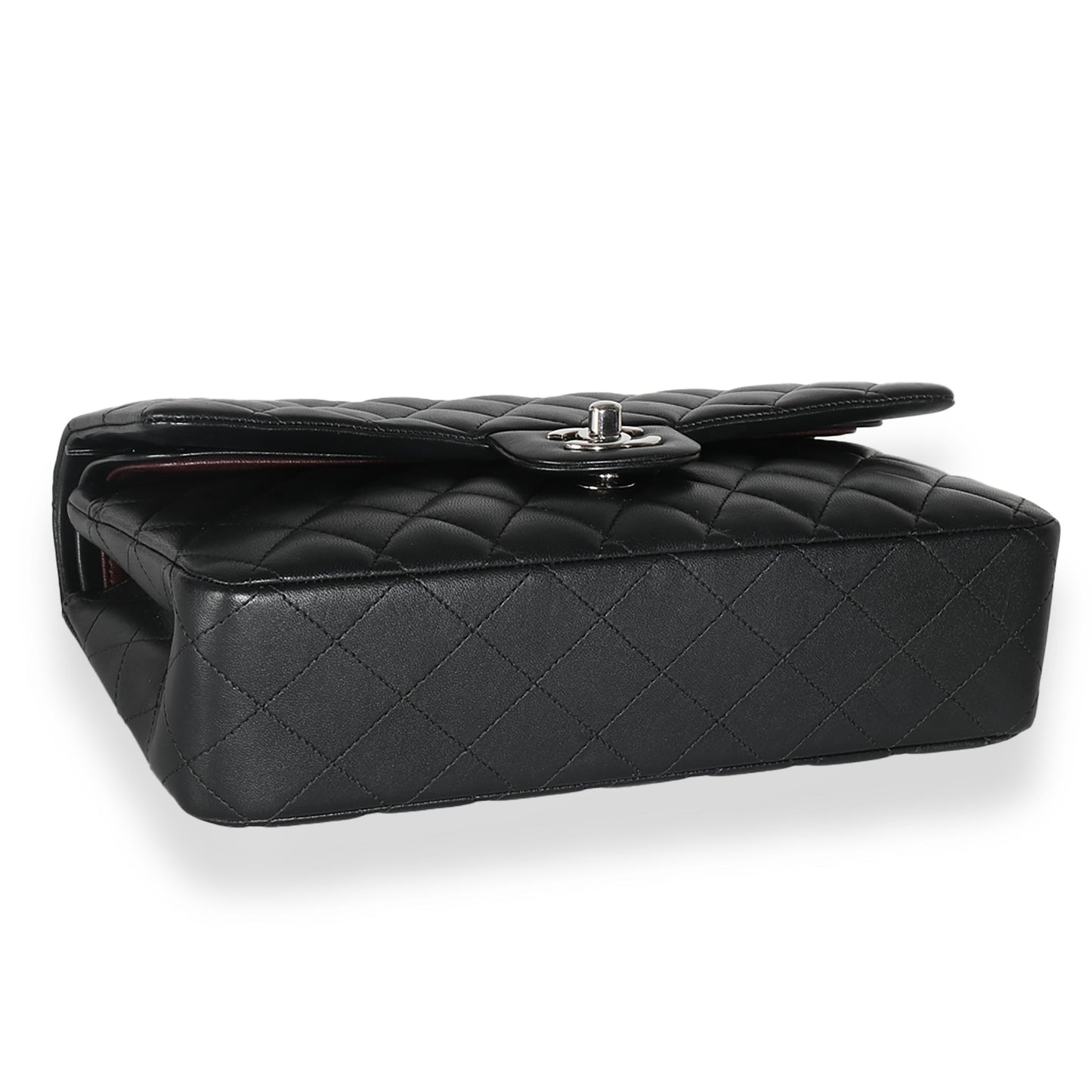 Chanel Black Quilted Lambskin Medium Classic Double Flap Bag