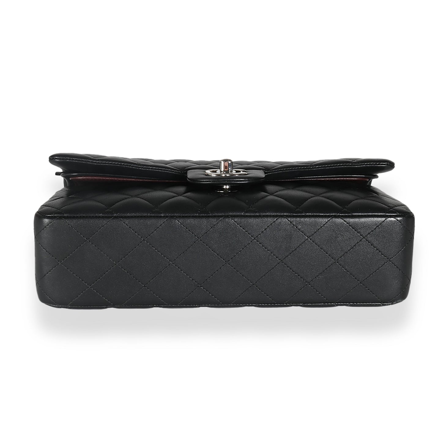 Chanel Black Quilted Lambskin Medium Classic Double Flap Bag