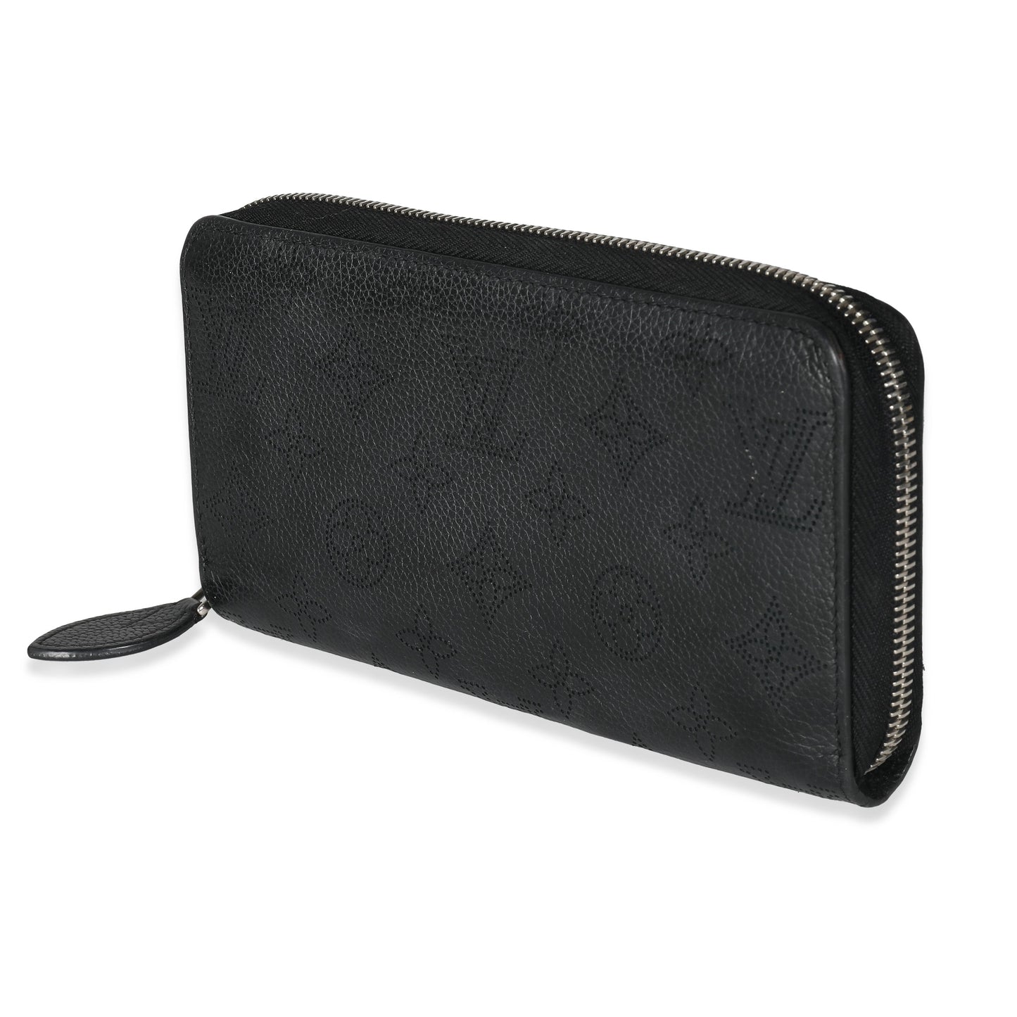 Louis Vuitton Black Mahina Zippy Wallet