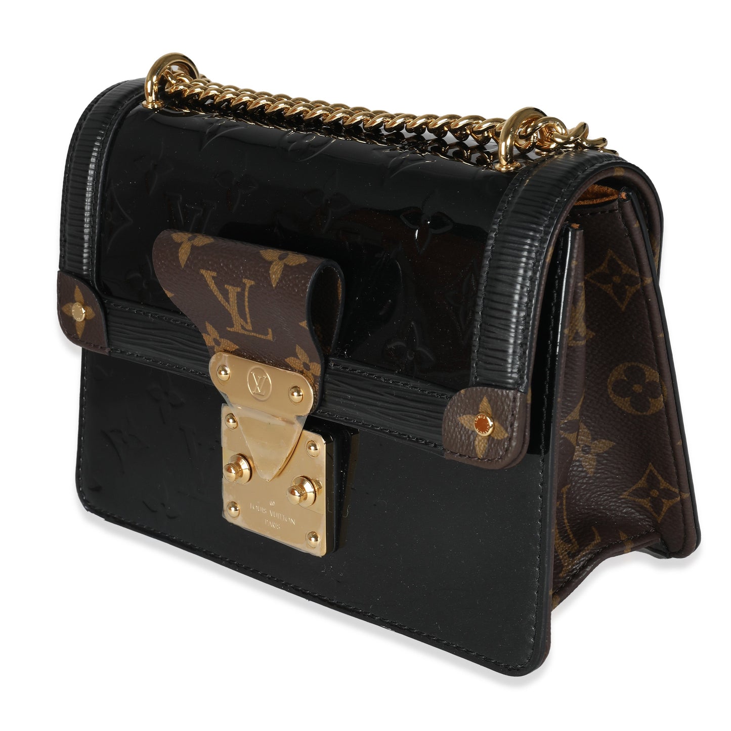 Louis Vuitton Black Epi Monogram Vernis Wynwood