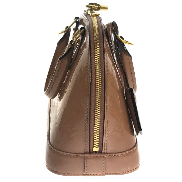 LOUIS VUITTON Shoulder Bag  M91585 Monogram Vernis Rose Velur Alma BB Vernis Handbag Women