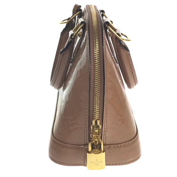 LOUIS VUITTON Shoulder Bag  M91585 Monogram Vernis Rose Velur Alma BB Vernis Handbag Women