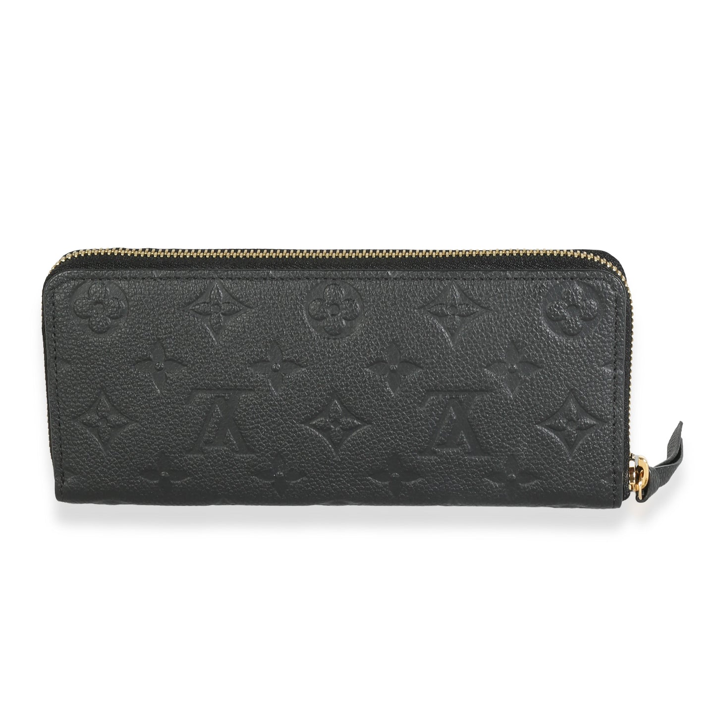 Louis Vuitton Black Monogram Empreinte Clemence Wallet