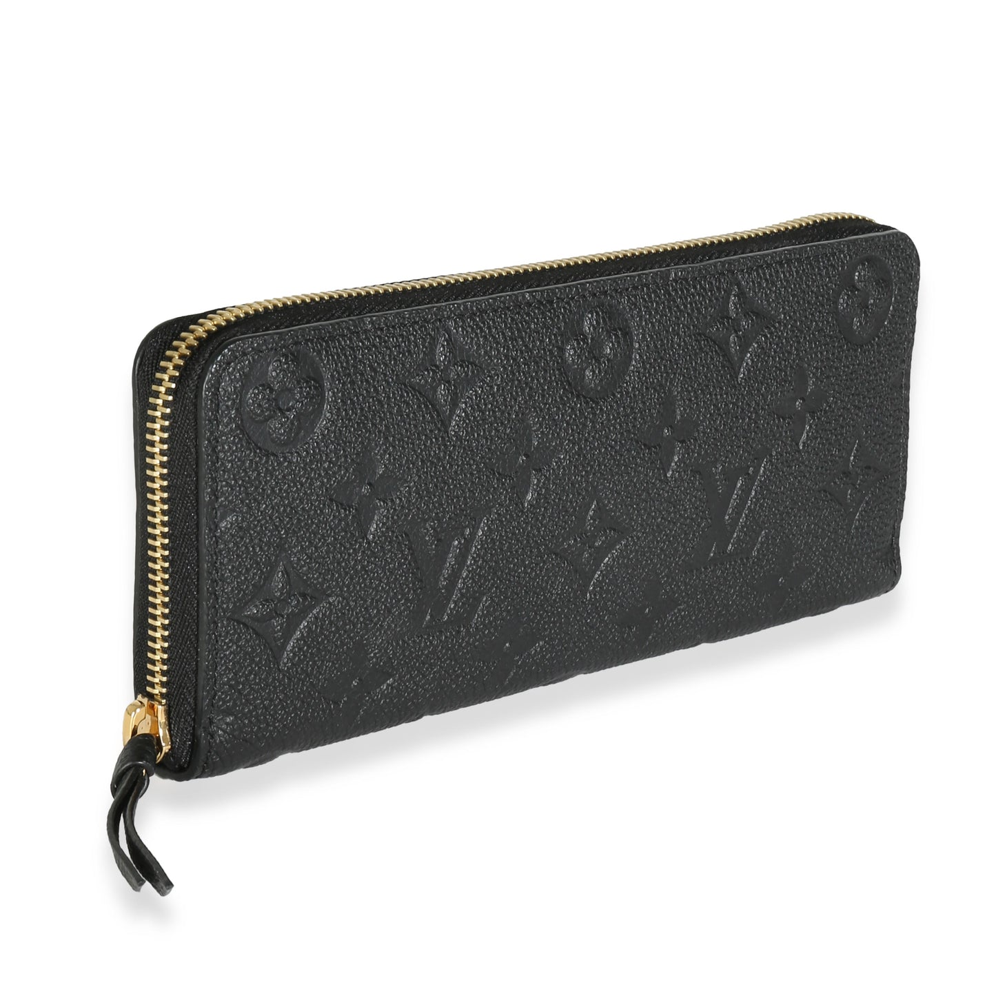 Louis Vuitton Black Monogram Empreinte Clemence Wallet