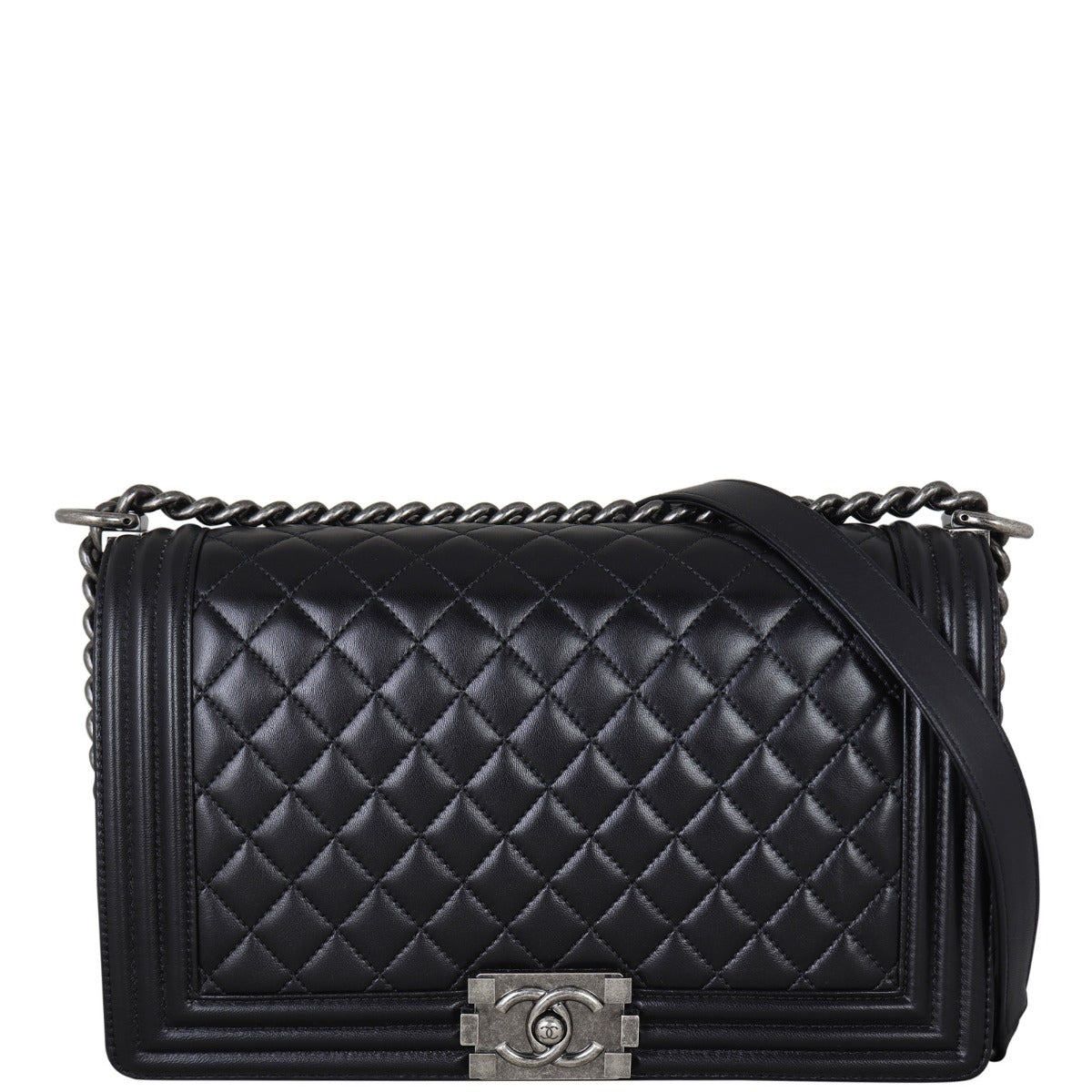 Chanel Boy Bag New Medium | Black 21 Series