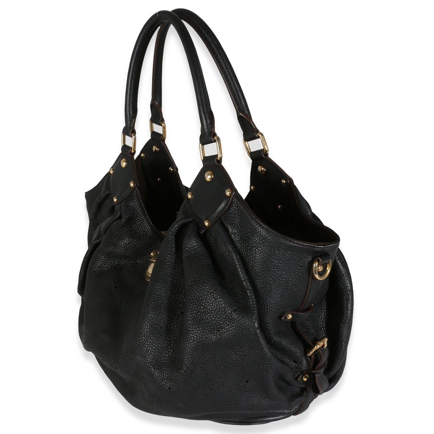 Louis Vuitton Black Mahina XL Hobo