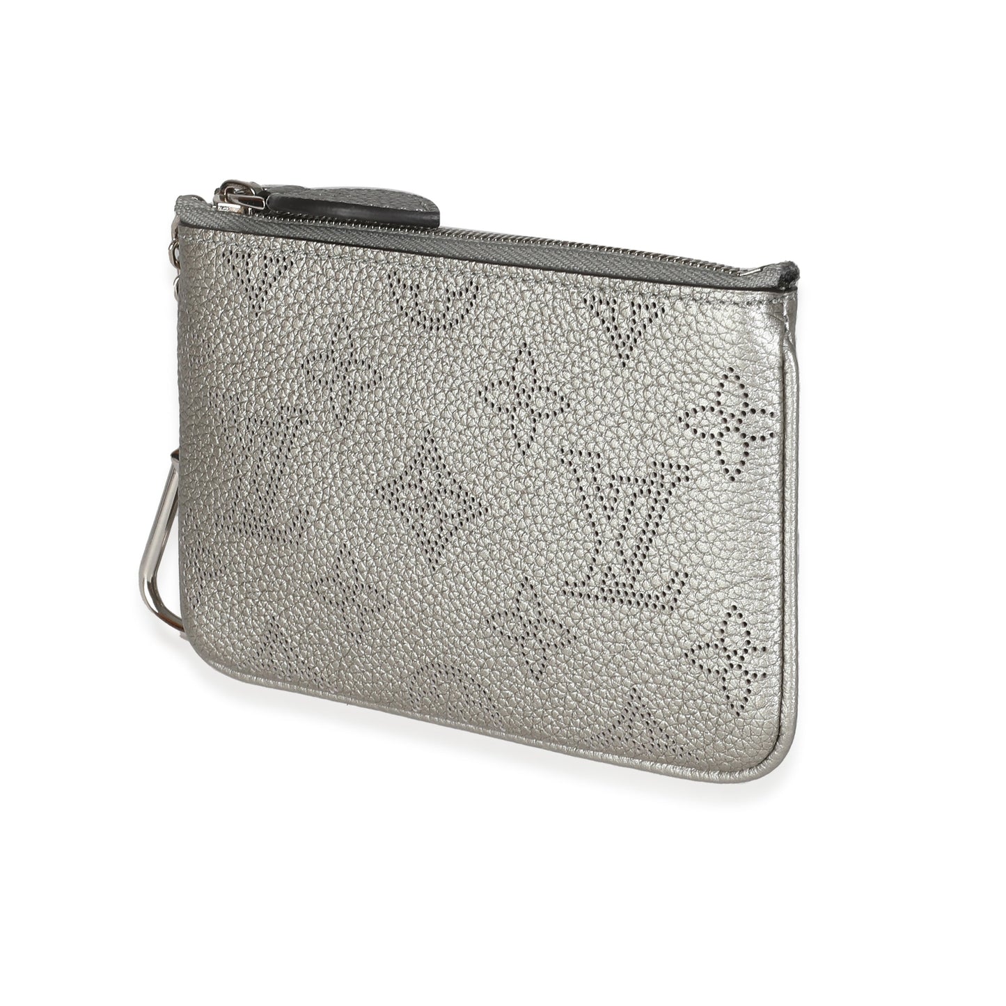 Louis Vuitton Sier Monogram Mahina Key Pouch