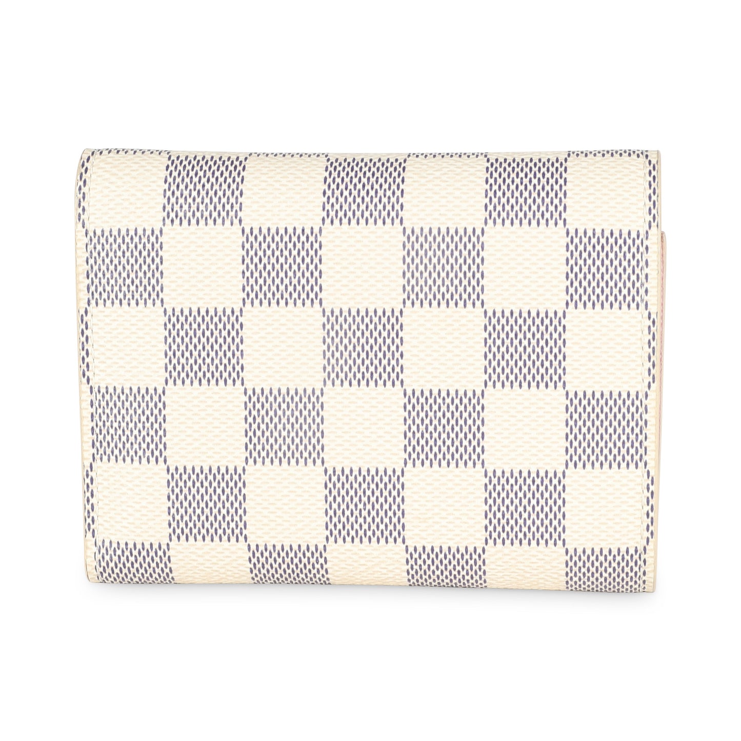 Louis Vuitton Rose Ballerine Damier Azur Canvas Victorine Wallet