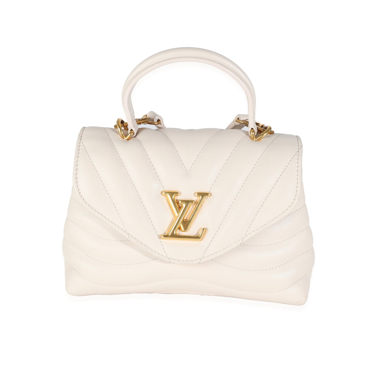 Louis Vuitton Ivory Calfskin New Wave Top Handle Bag